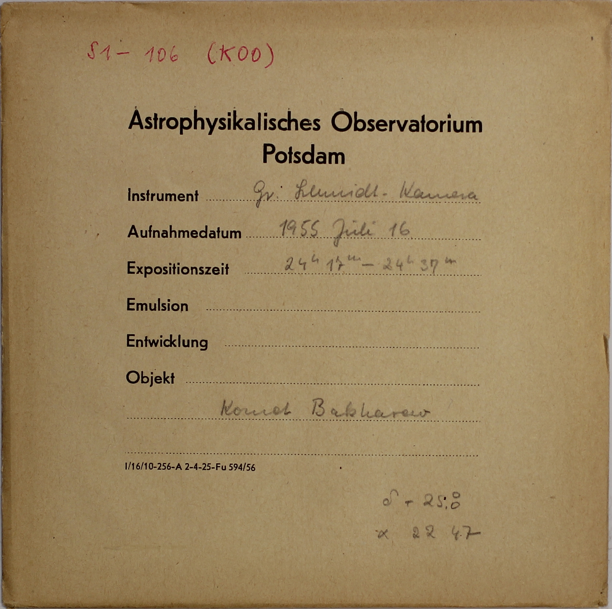 Plate envelope
