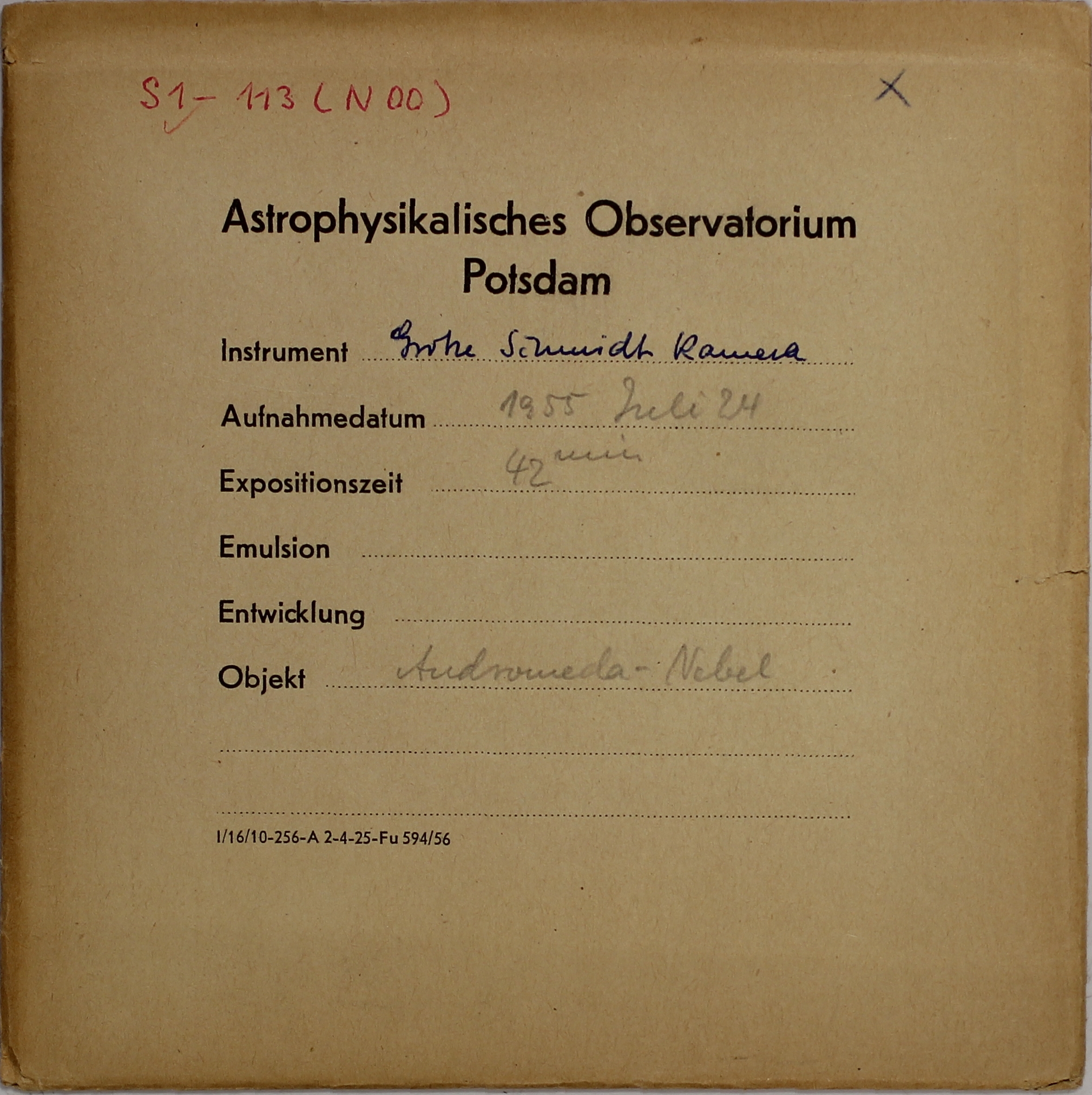Plate envelope