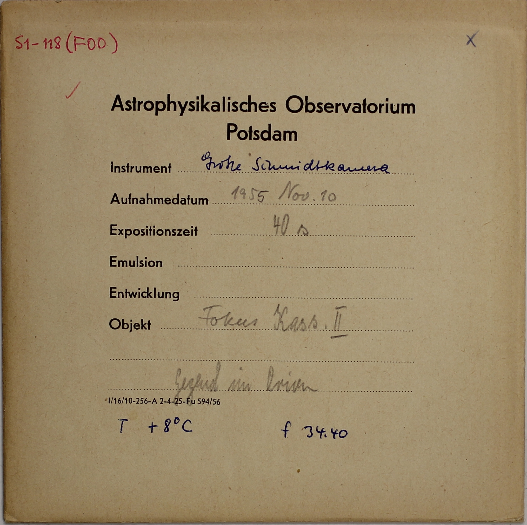 Plate envelope