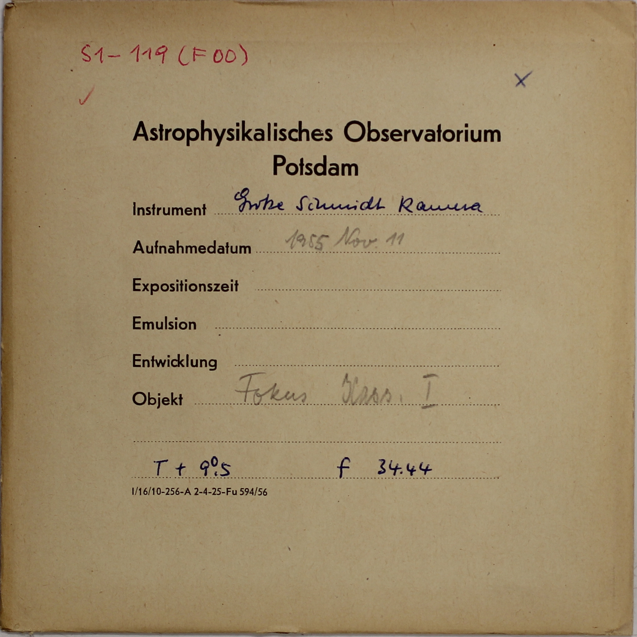 Plate envelope