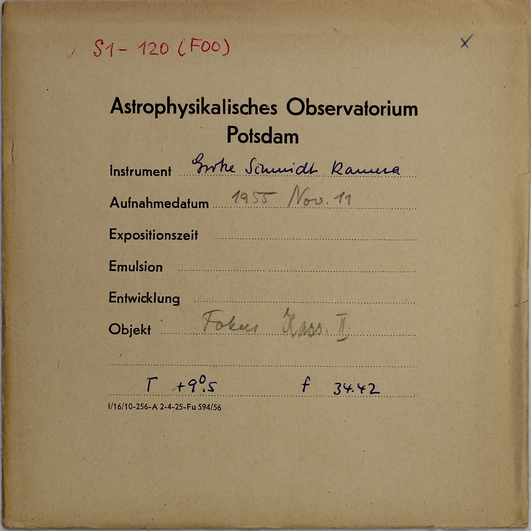 Plate envelope