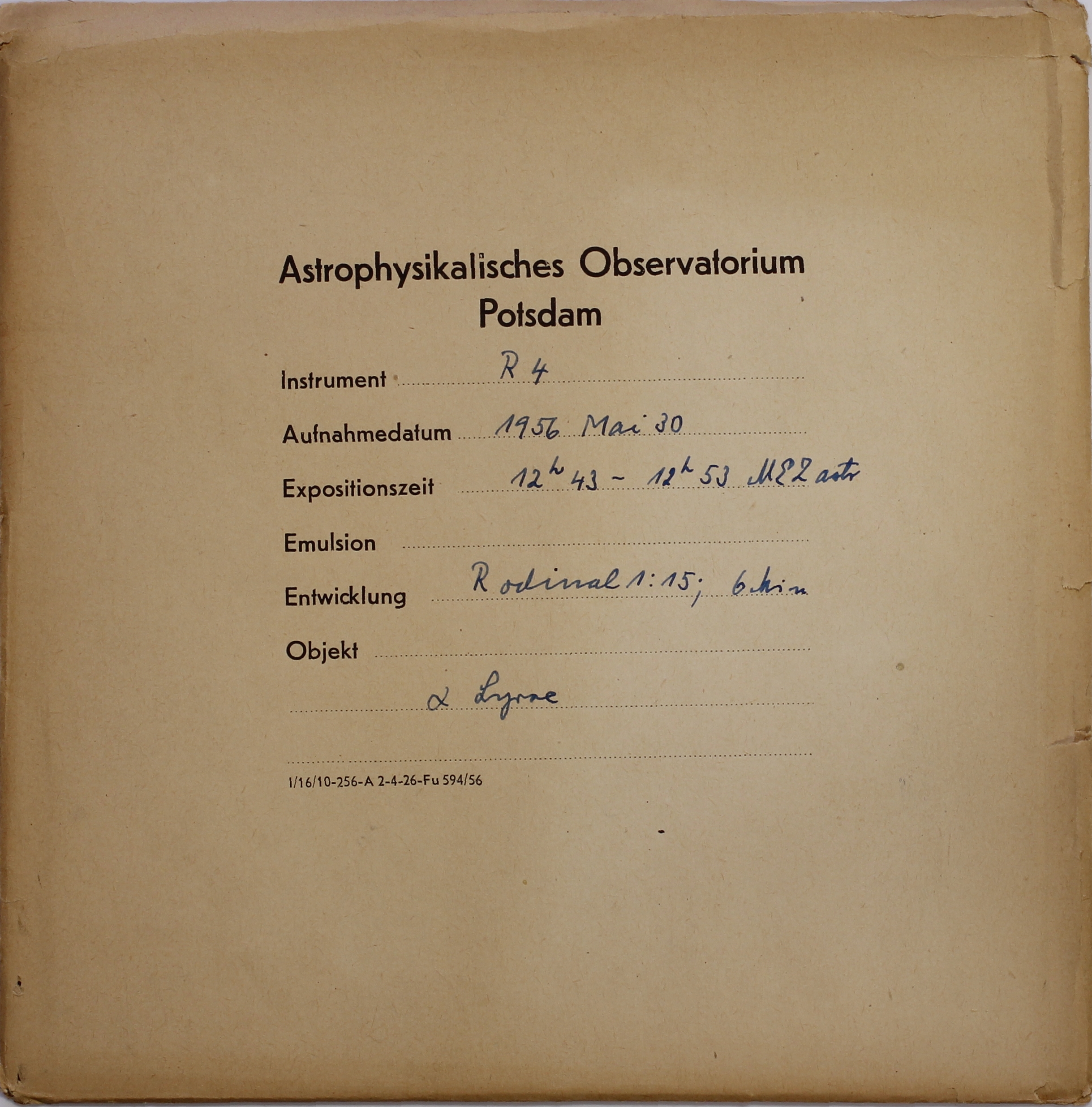 Plate envelope