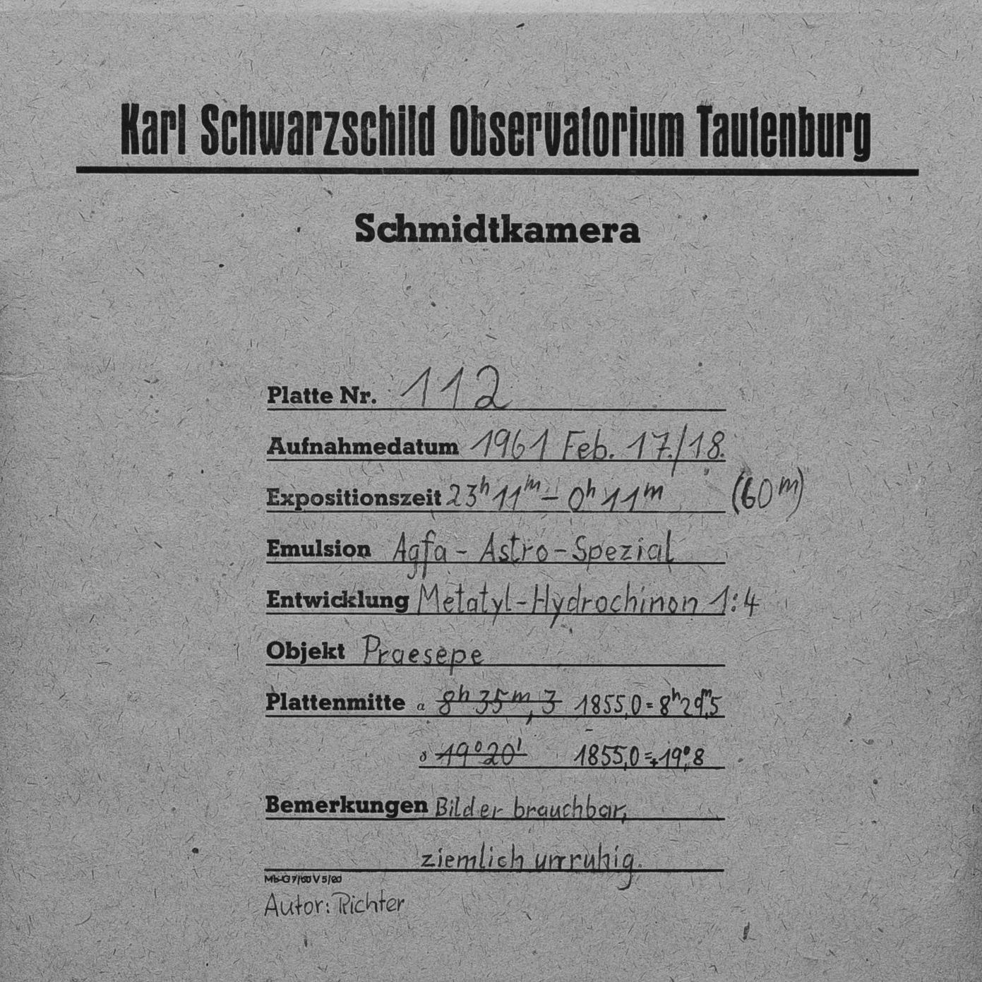 Plate envelope
