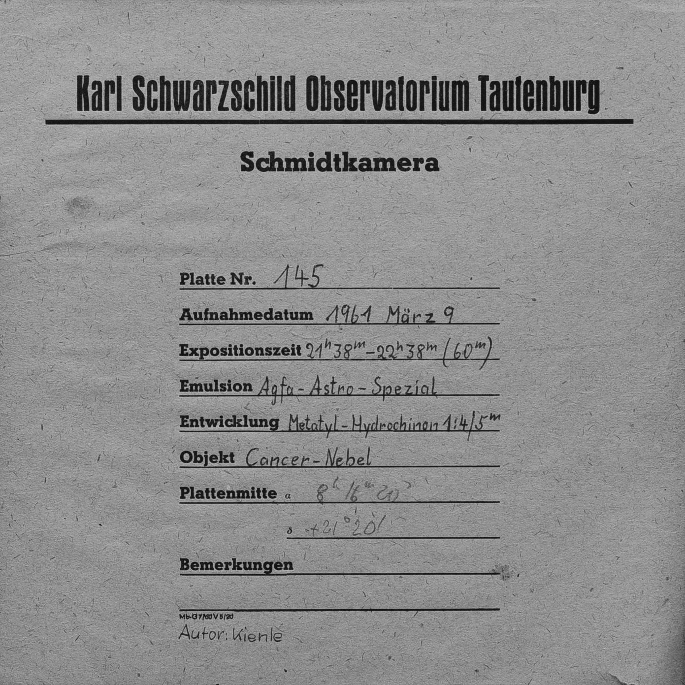 Plate envelope