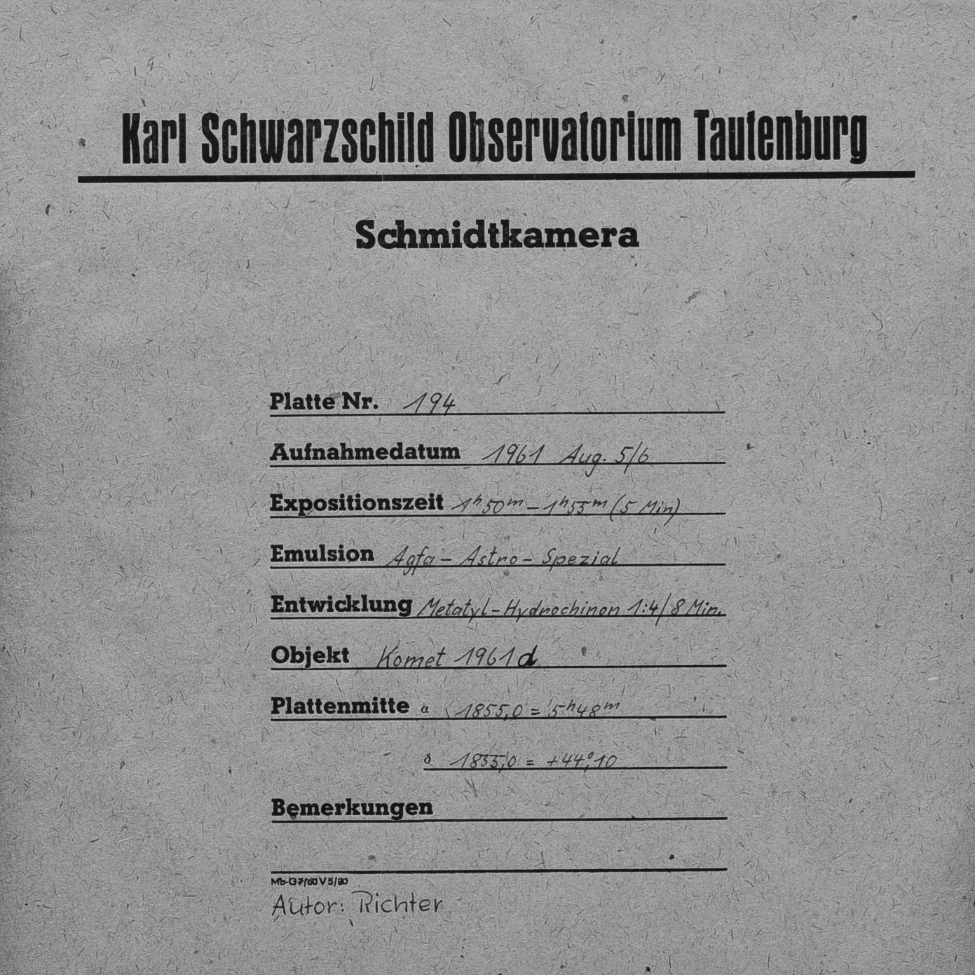 Plate envelope