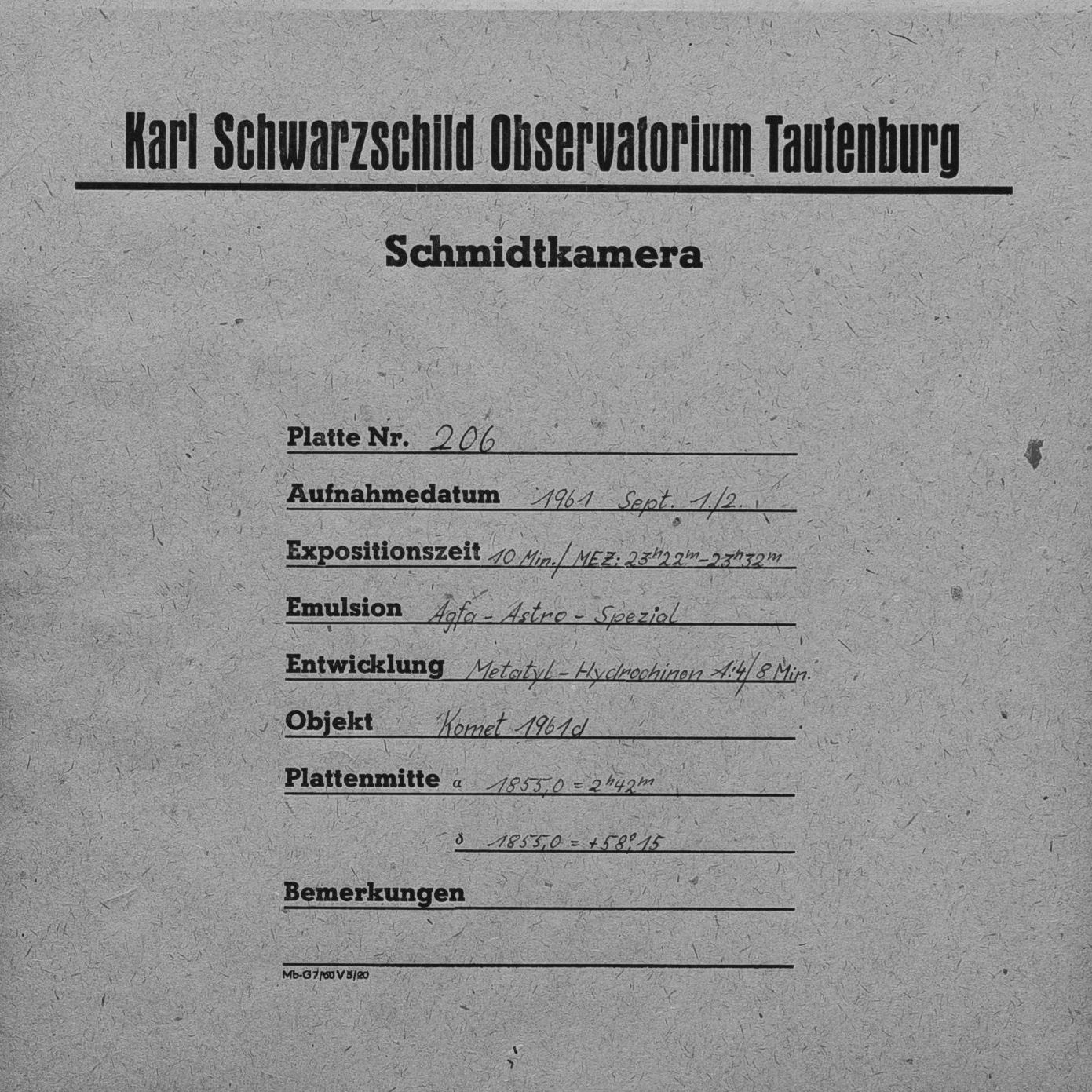 Plate envelope