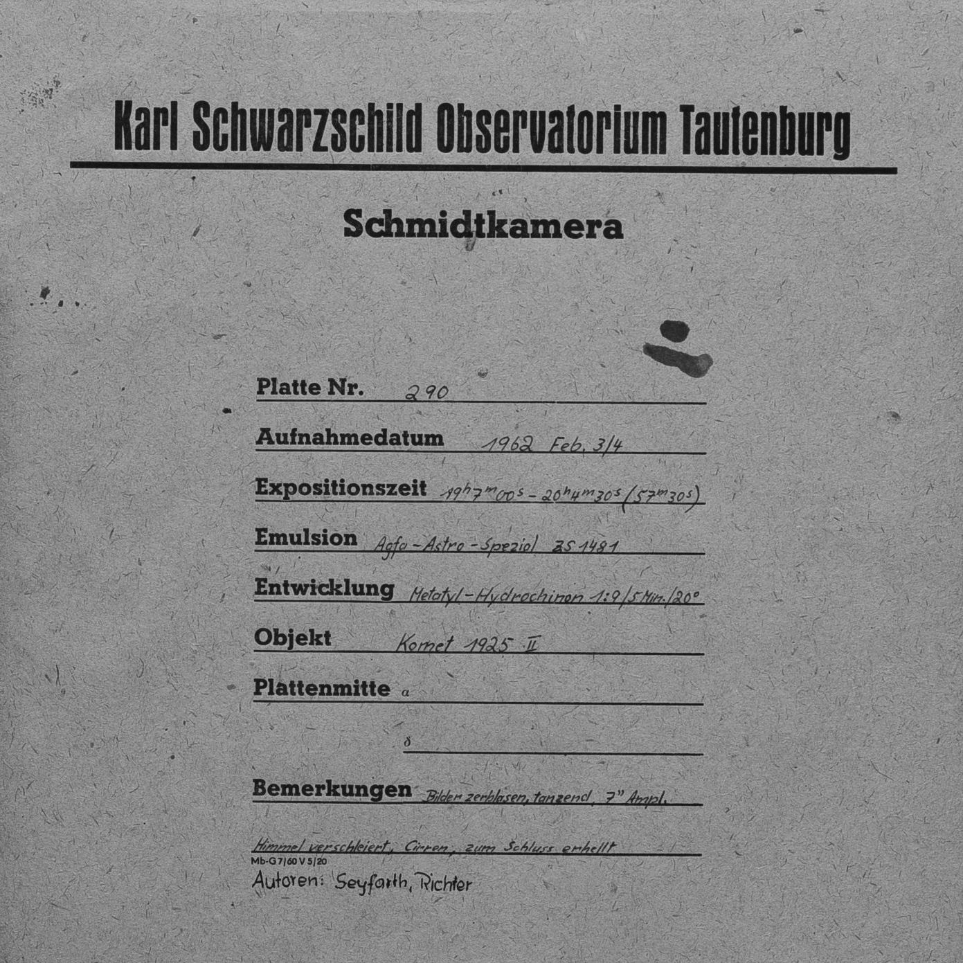 Plate envelope