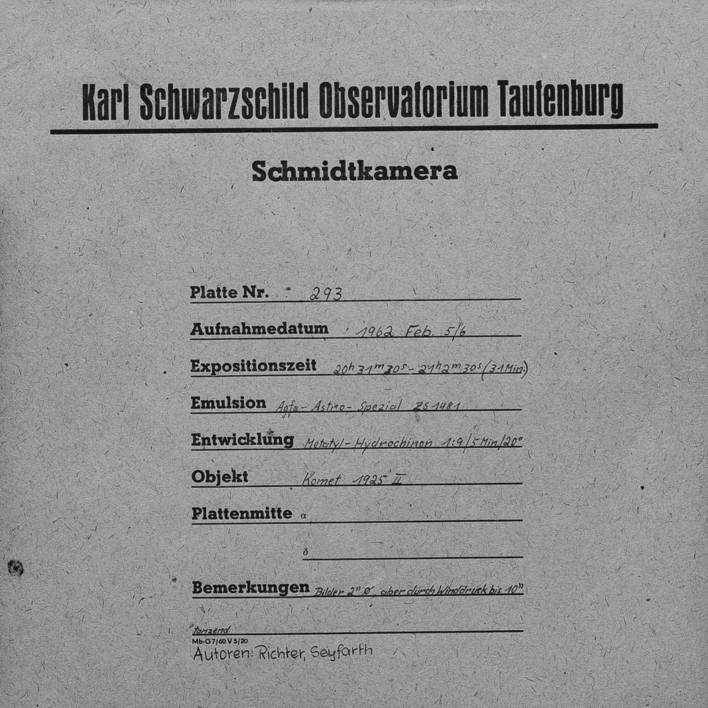 Plate envelope