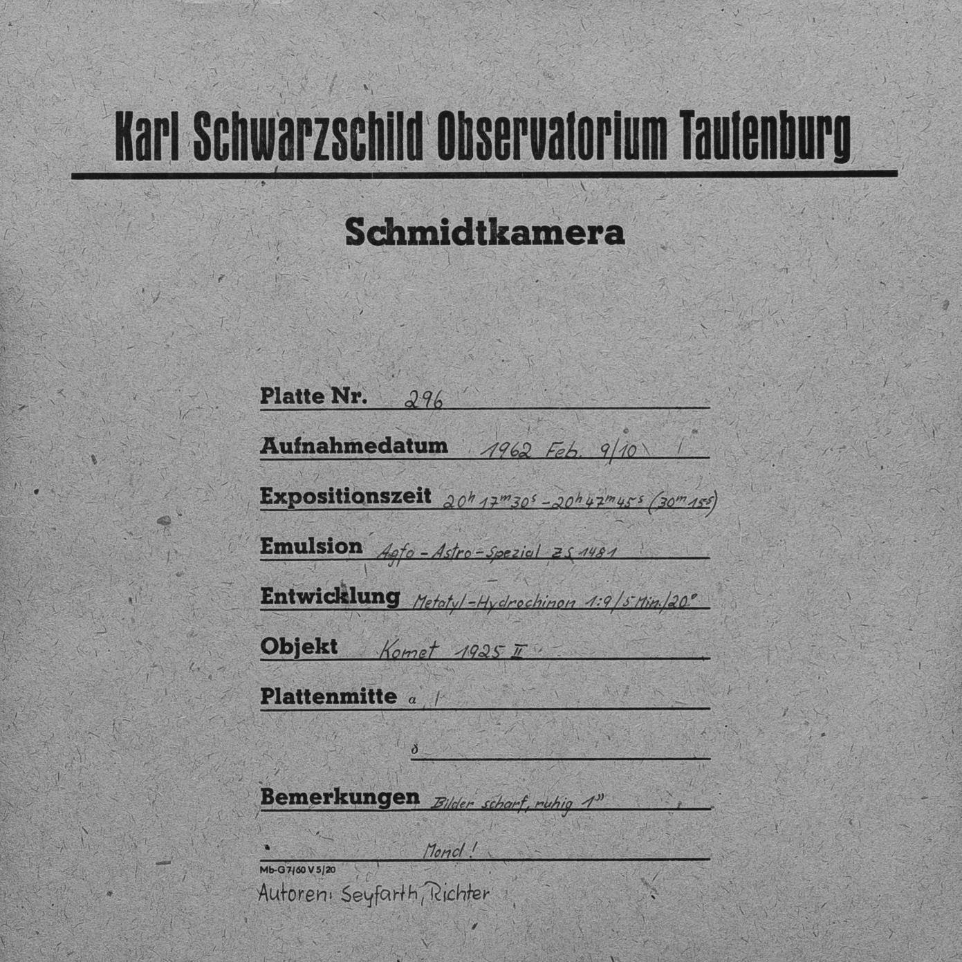 Plate envelope
