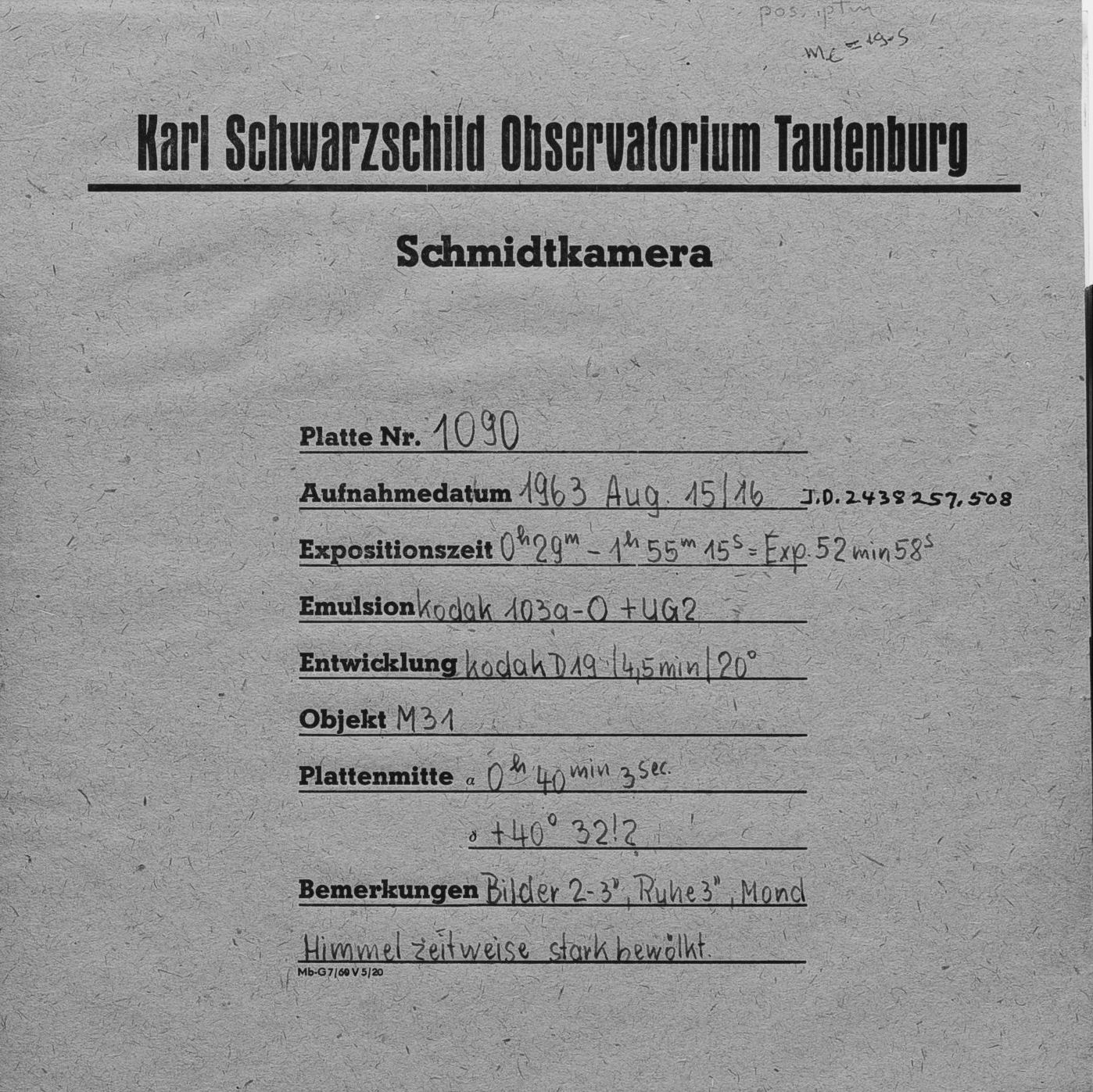 Plate envelope