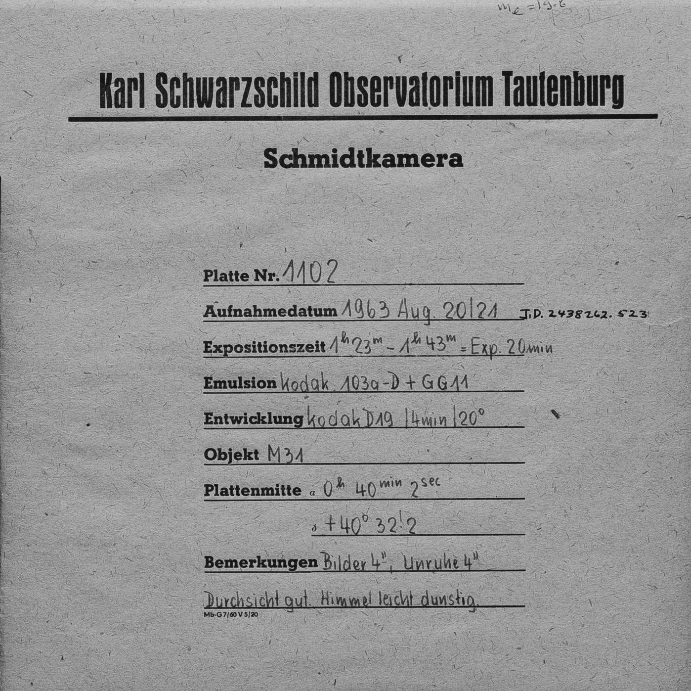 Plate envelope