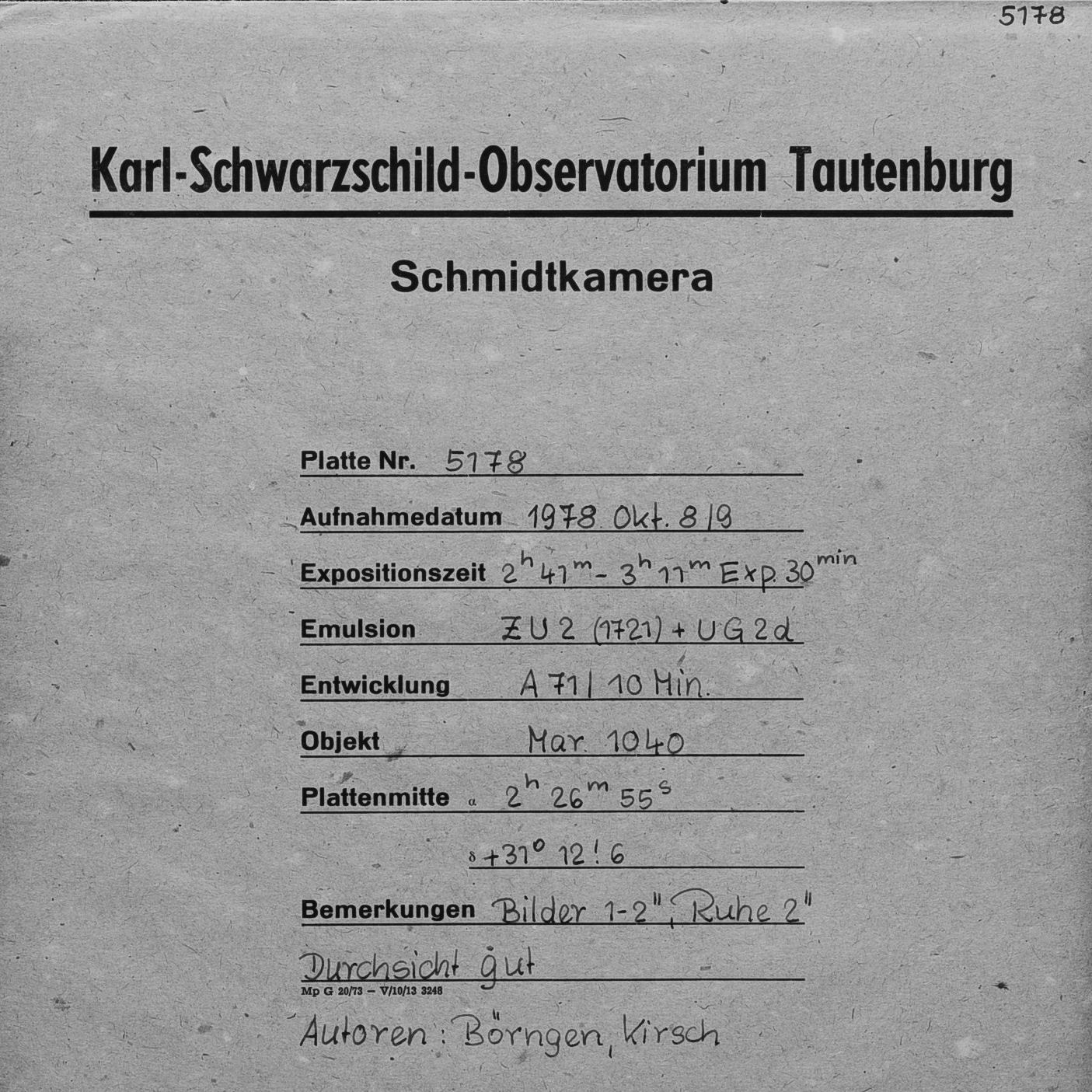 Plate envelope