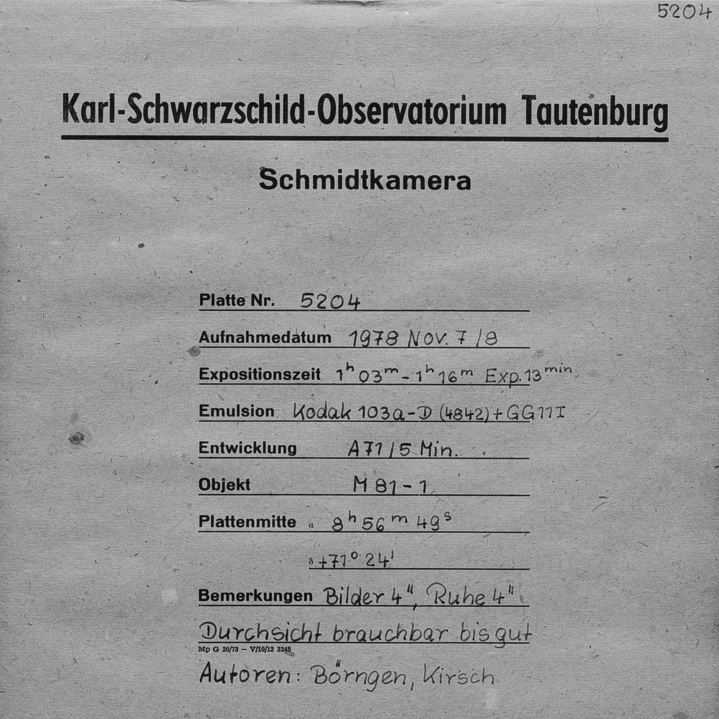 Plate envelope