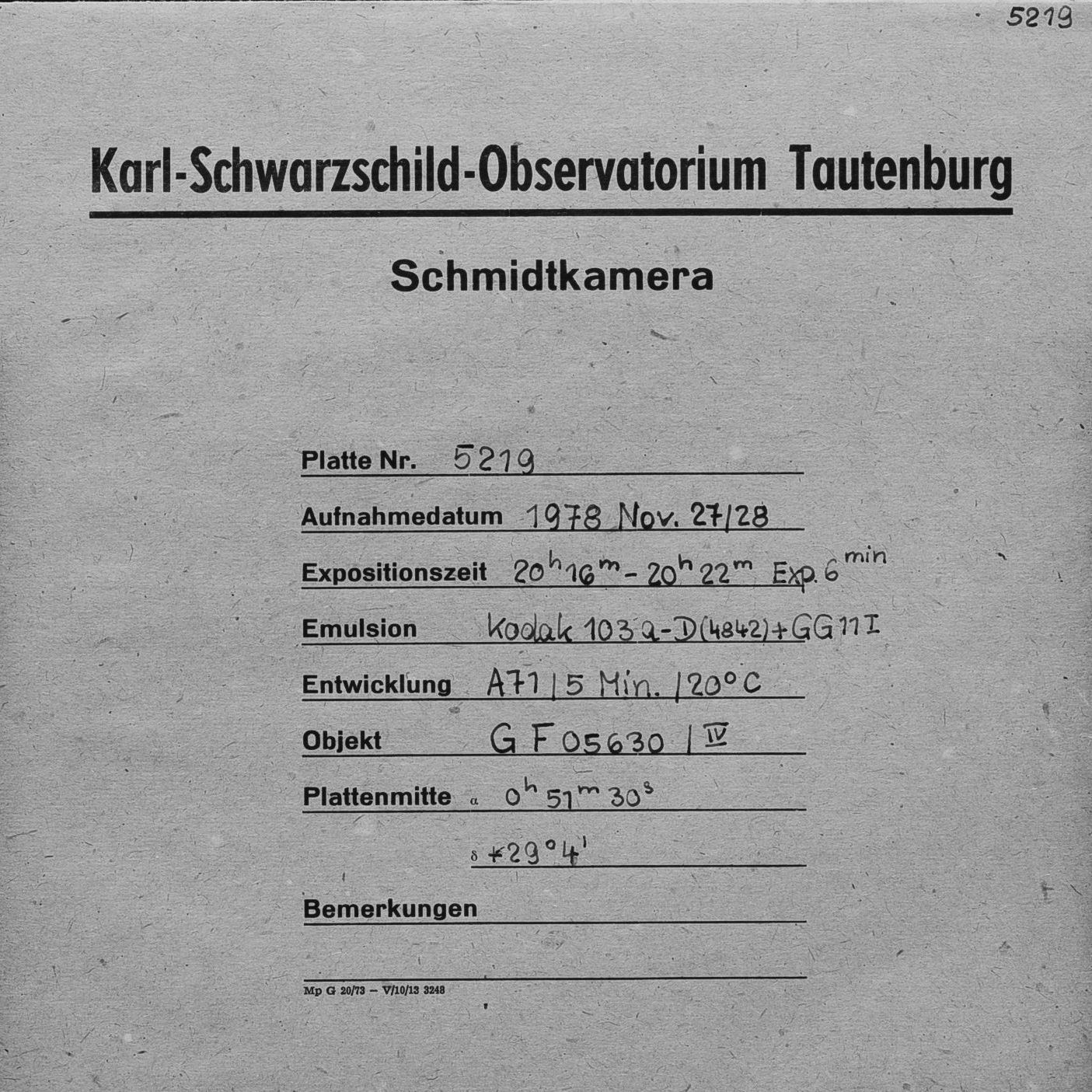 Plate envelope