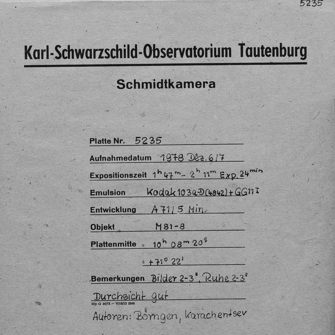 Plate envelope