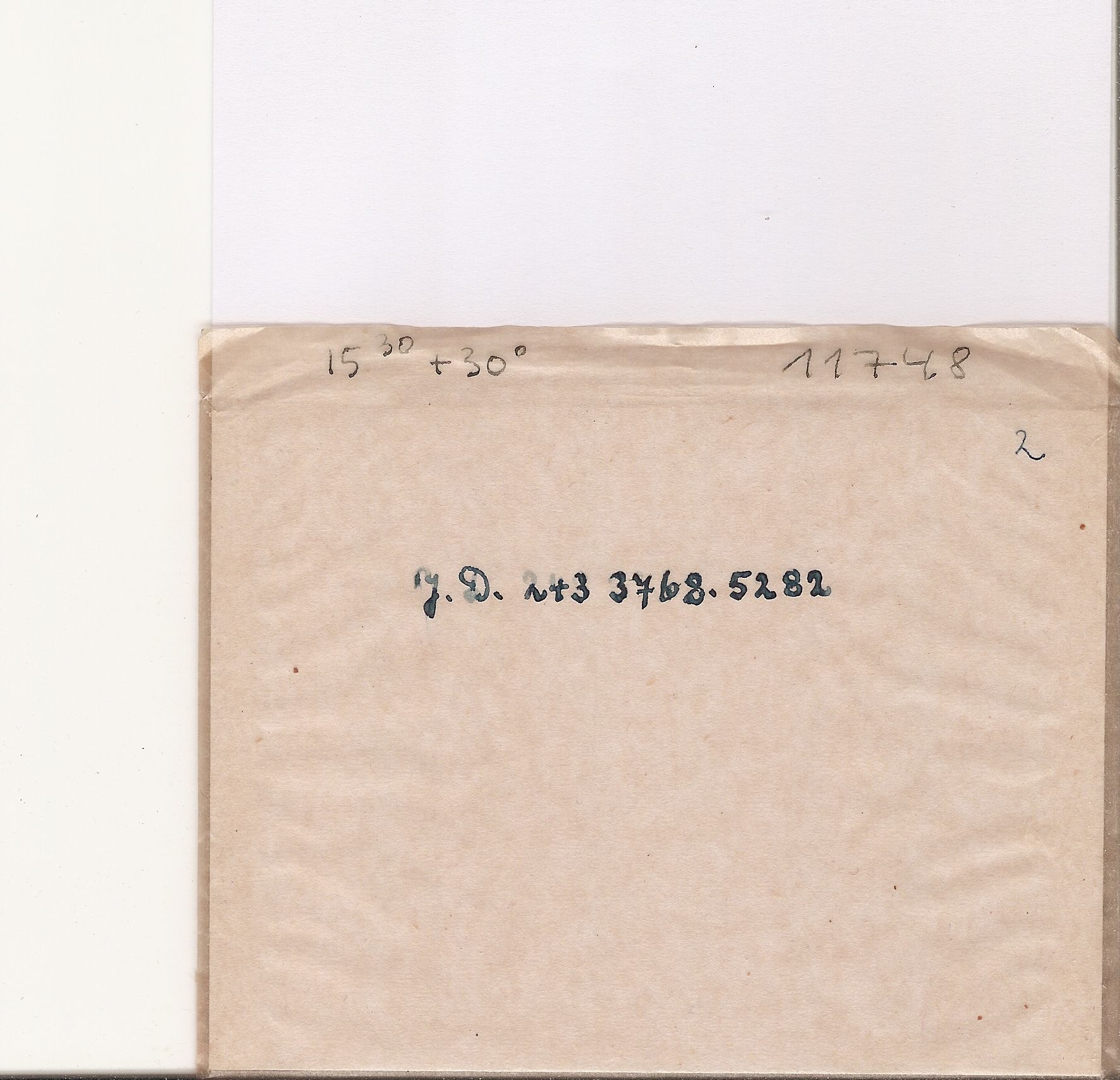 Plate envelope