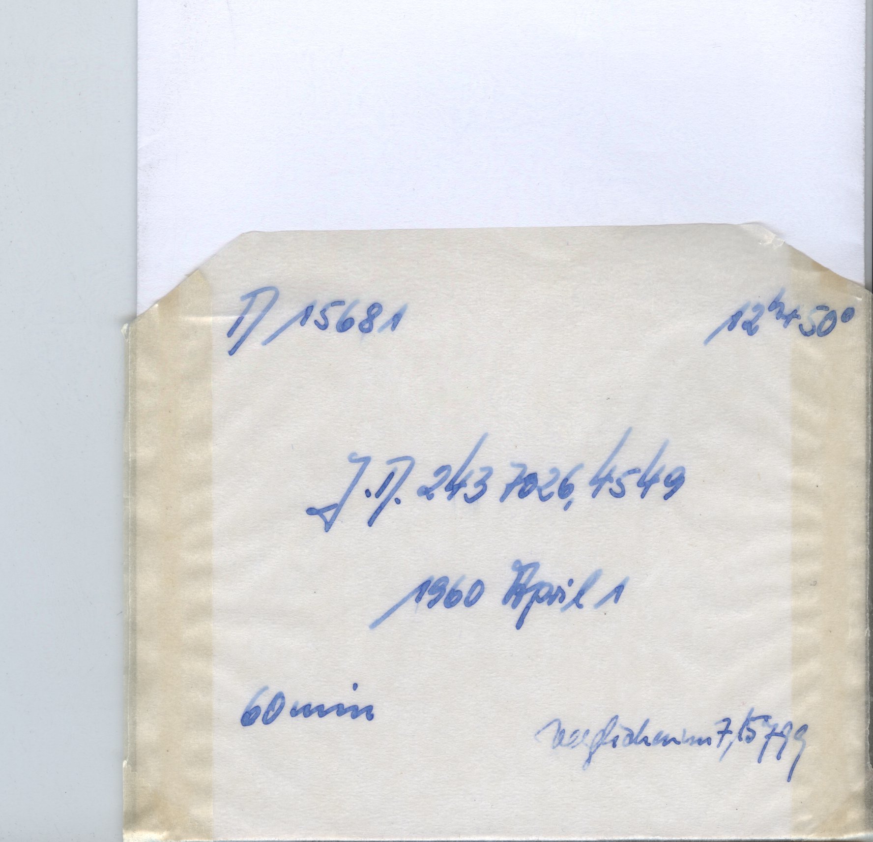 Plate envelope