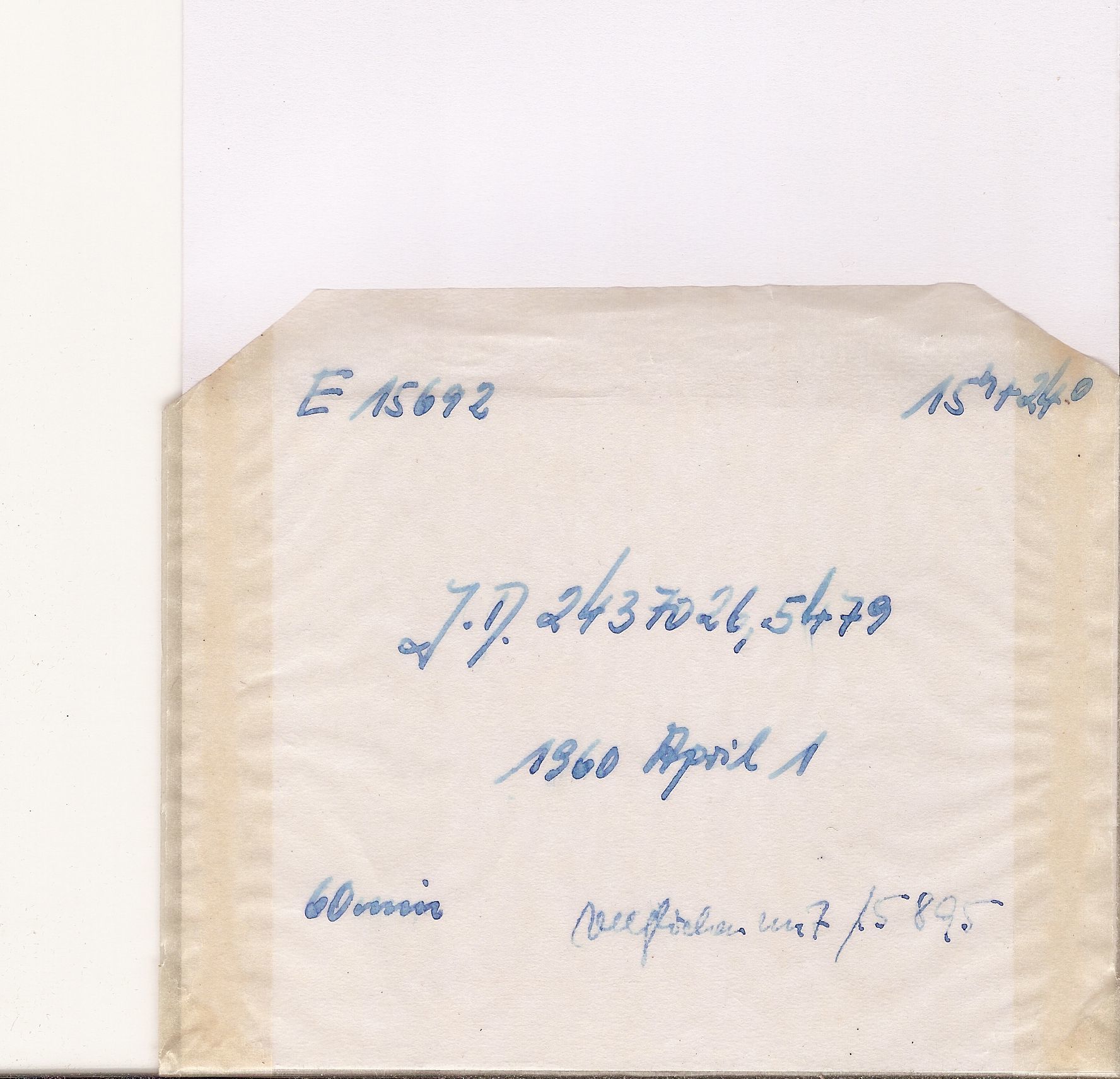 Plate envelope