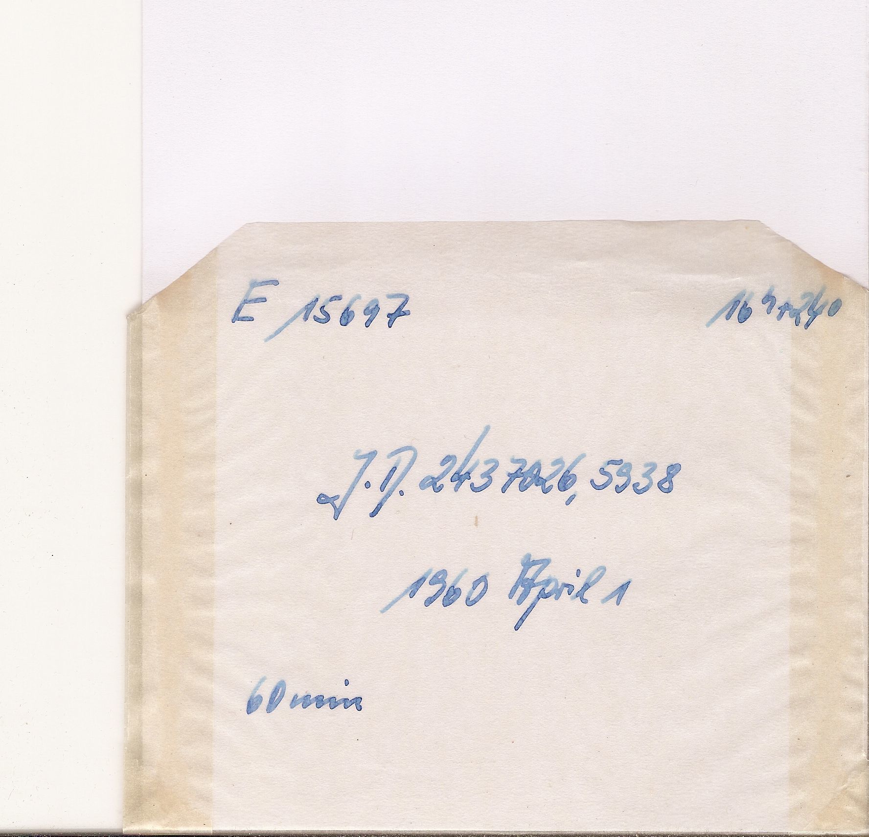 Plate envelope