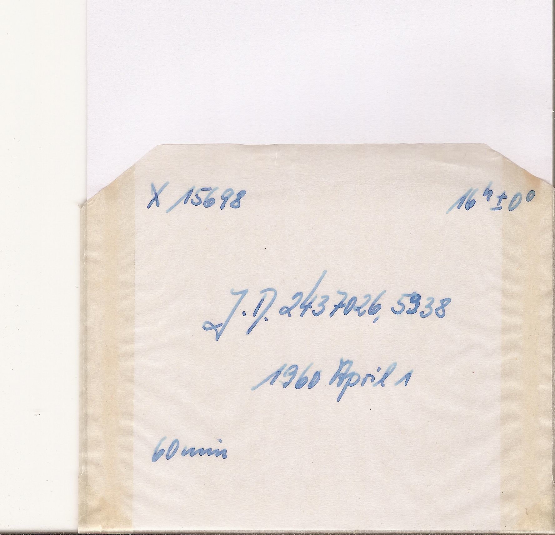 Plate envelope