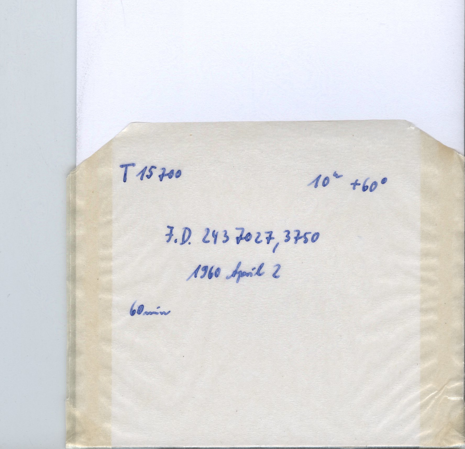 Plate envelope