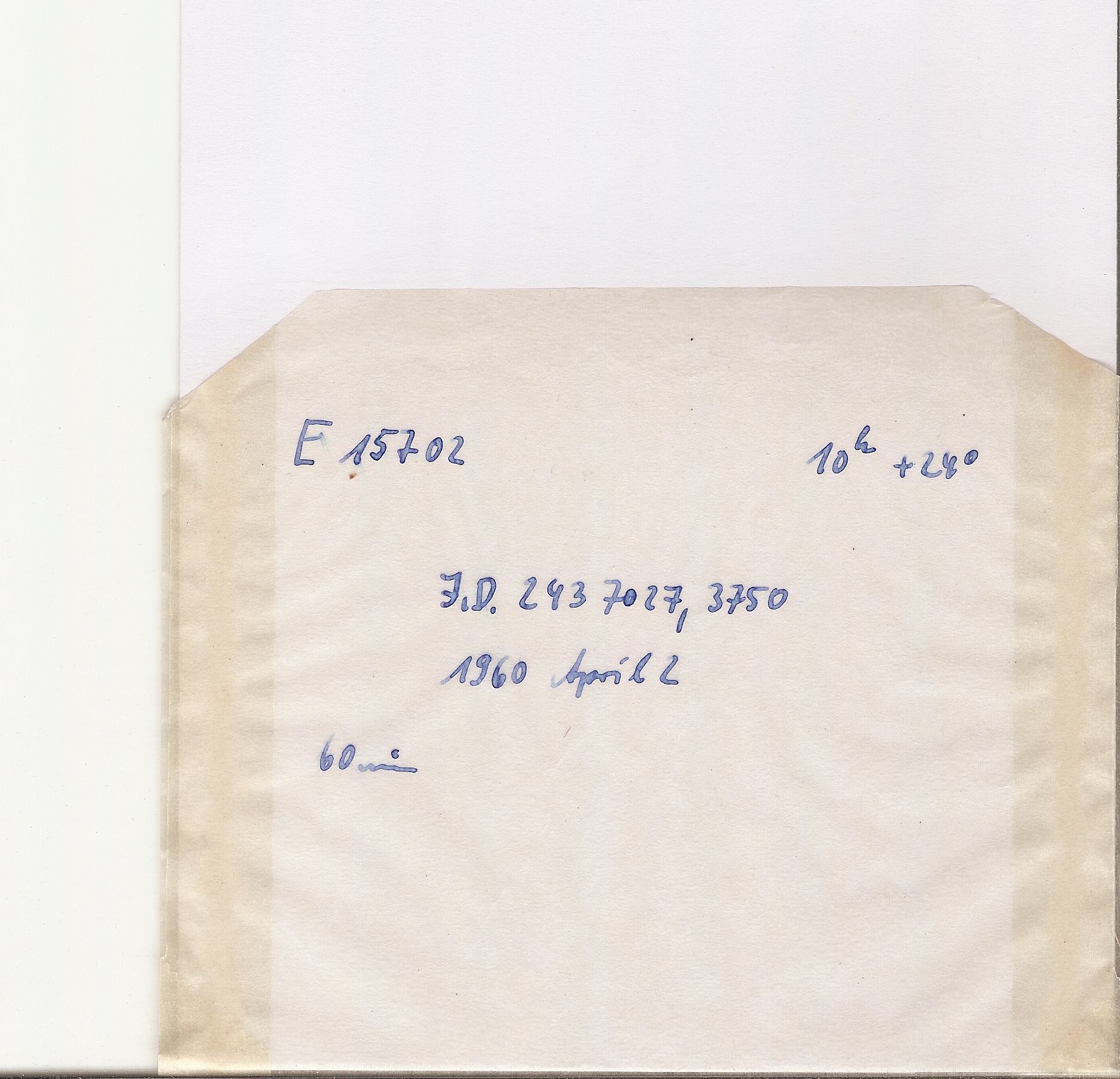 Plate envelope