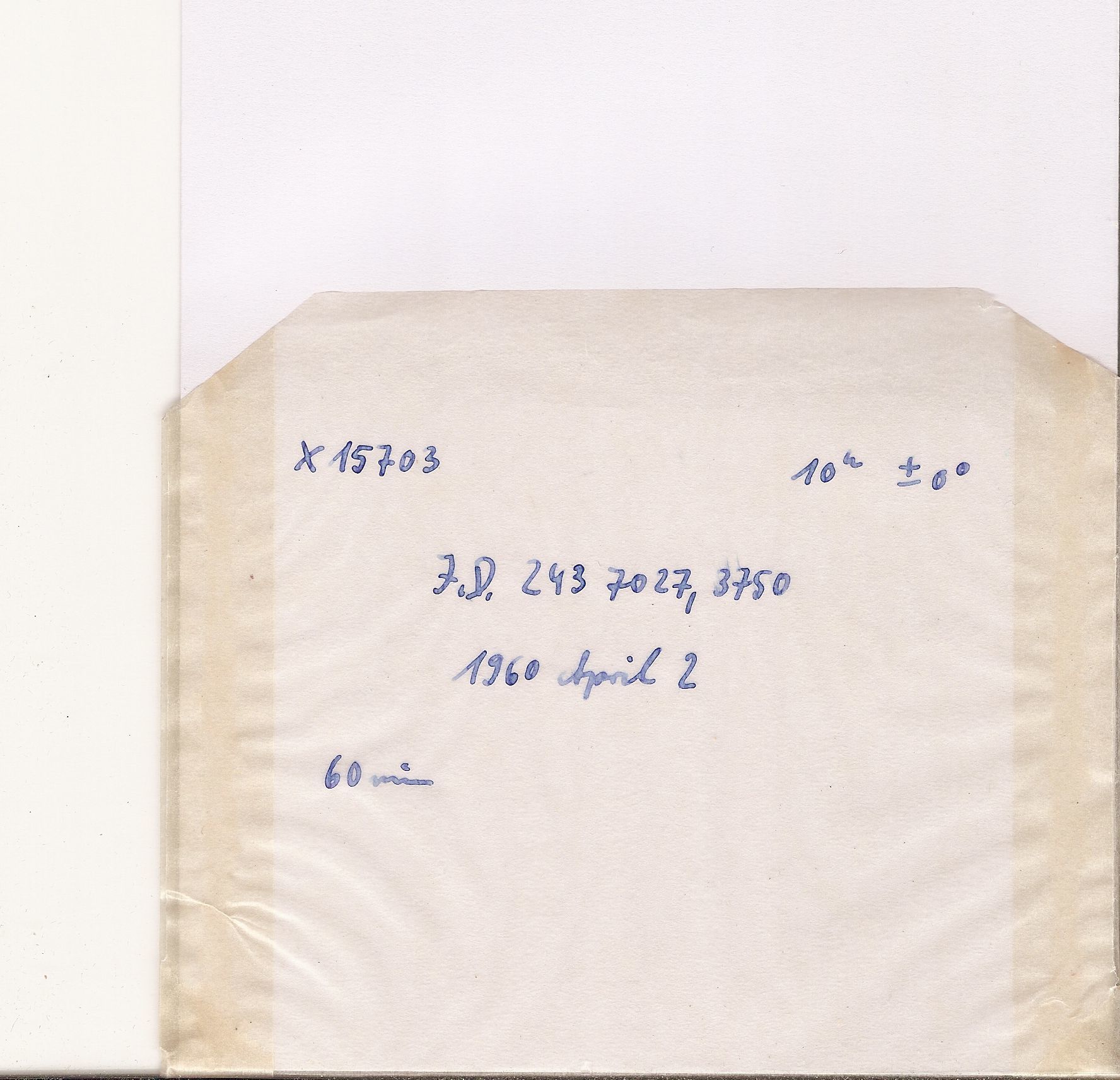 Plate envelope