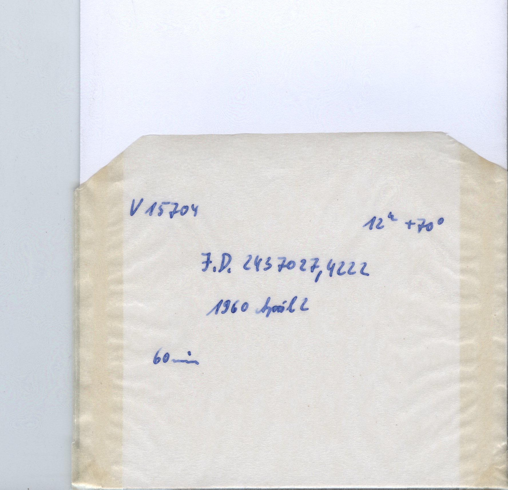 Plate envelope