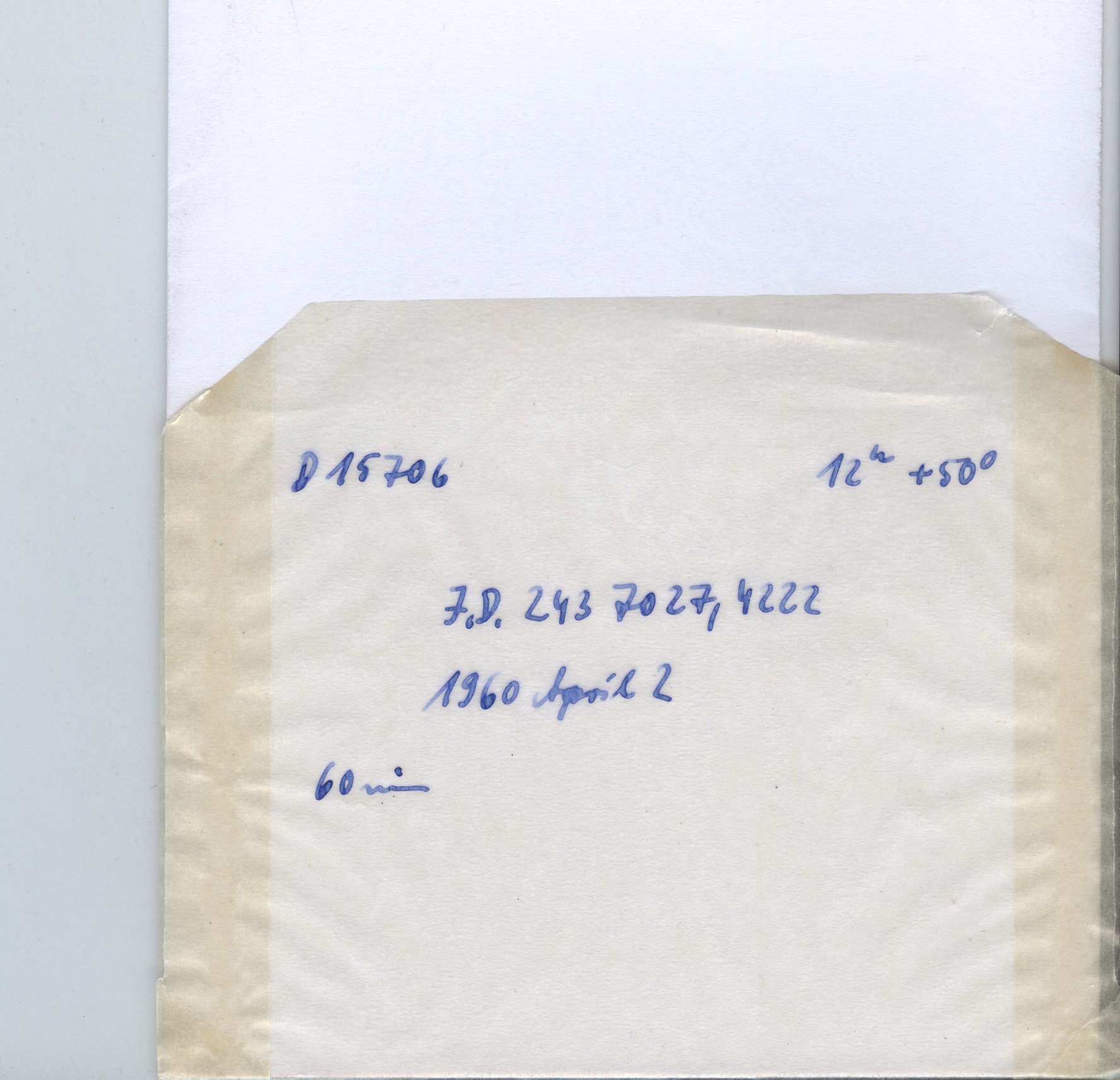 Plate envelope