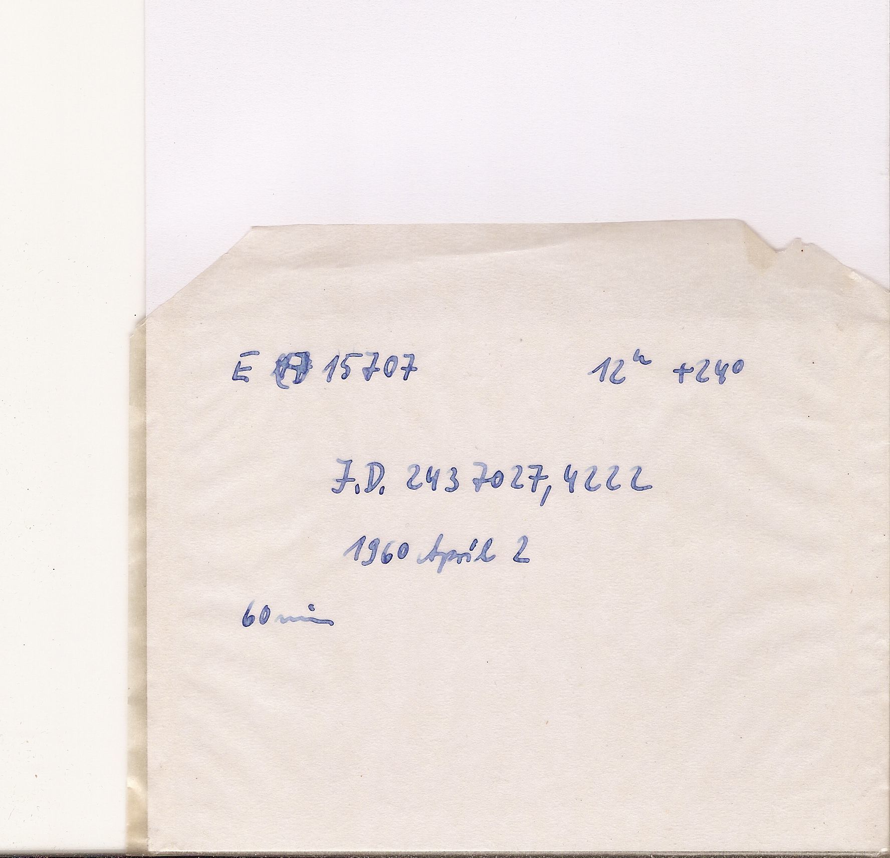 Plate envelope
