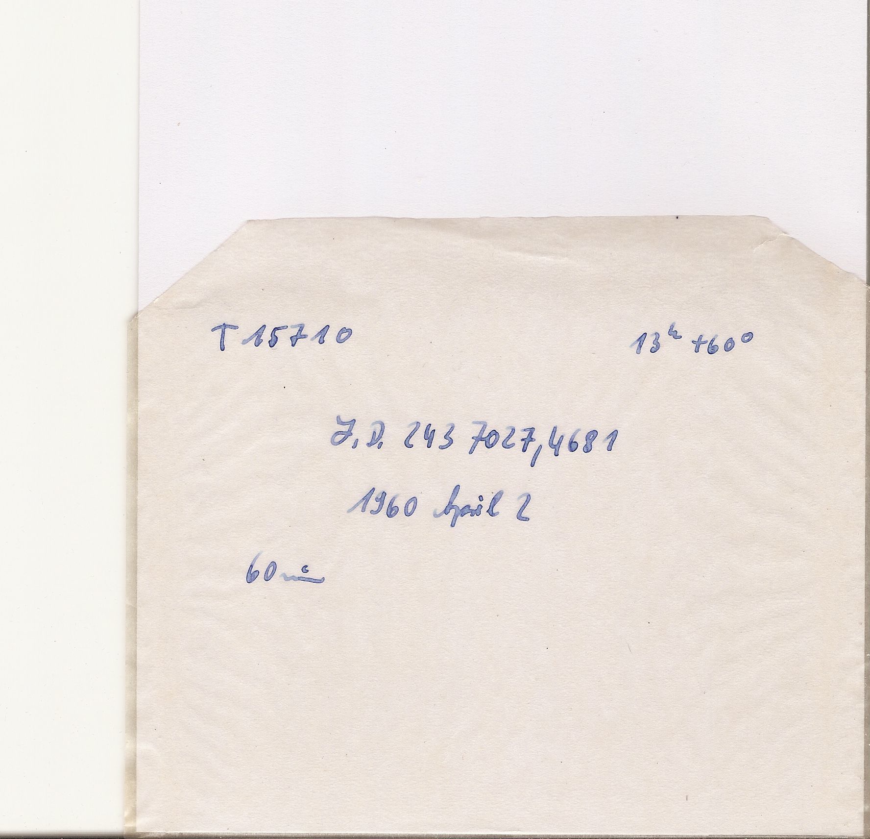 Plate envelope
