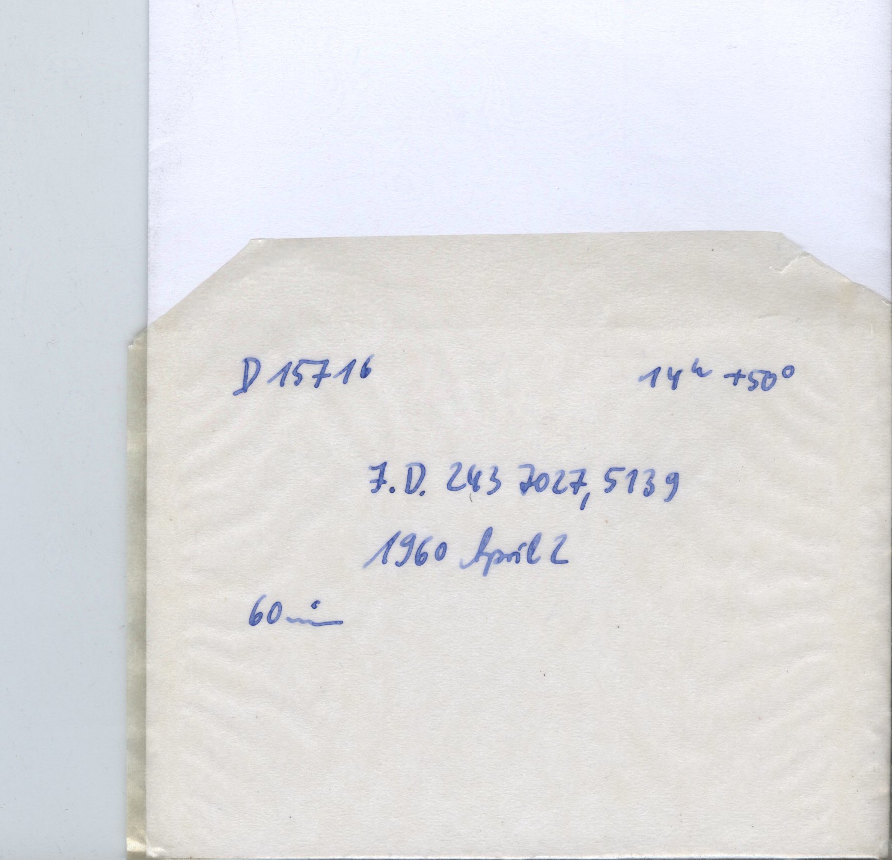 Plate envelope