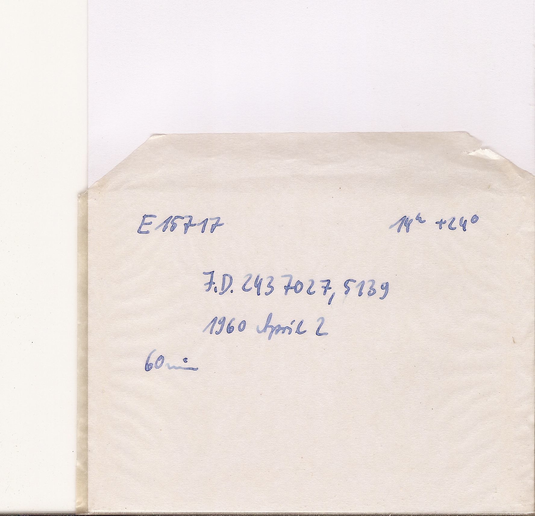 Plate envelope