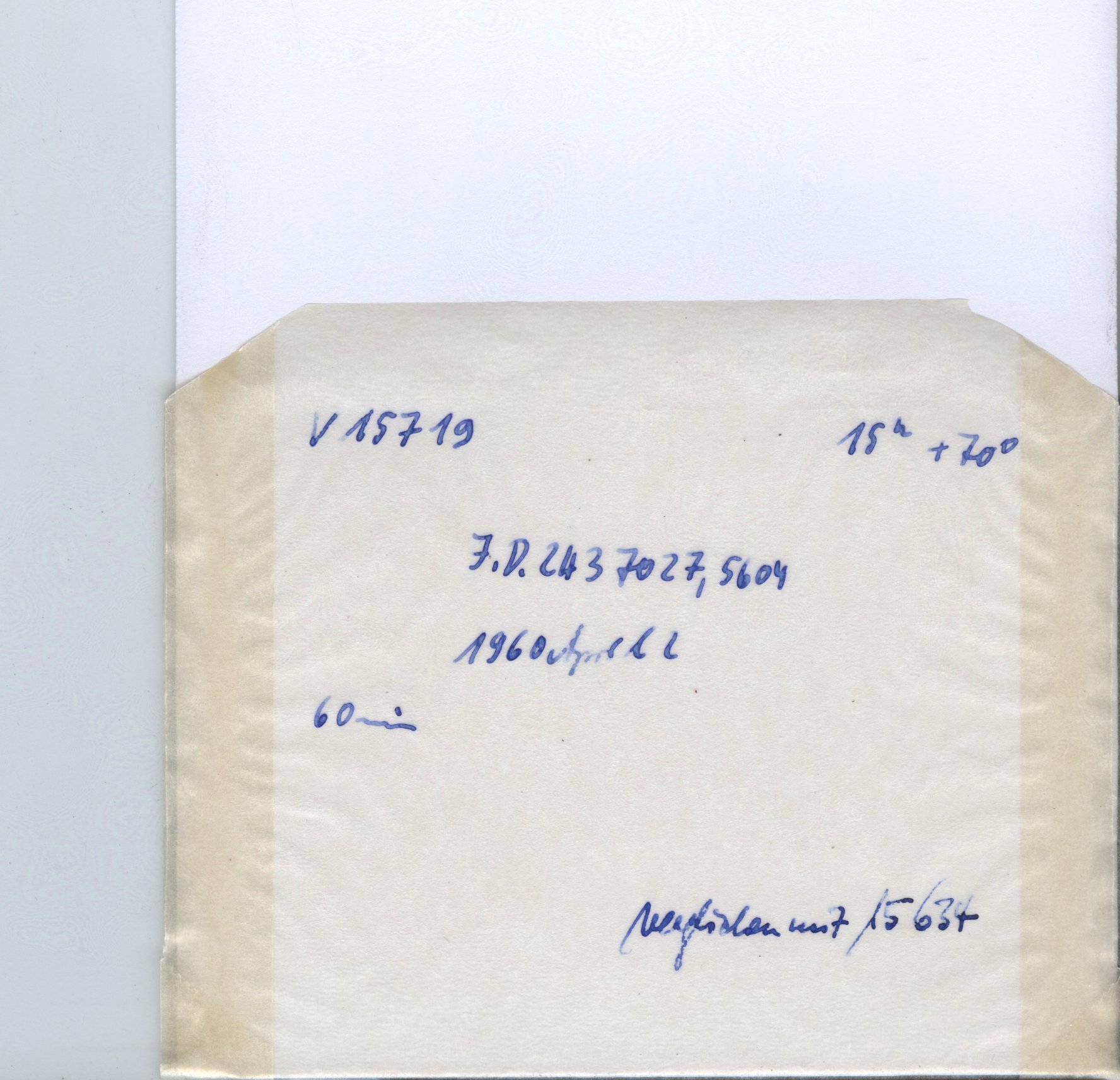 Plate envelope