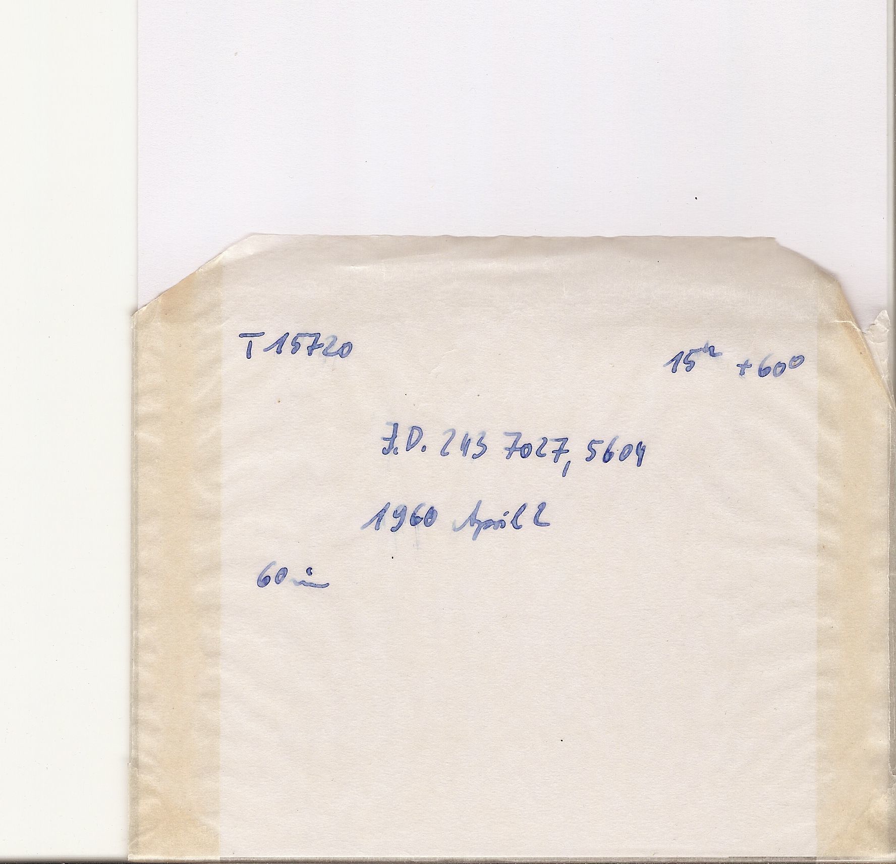 Plate envelope