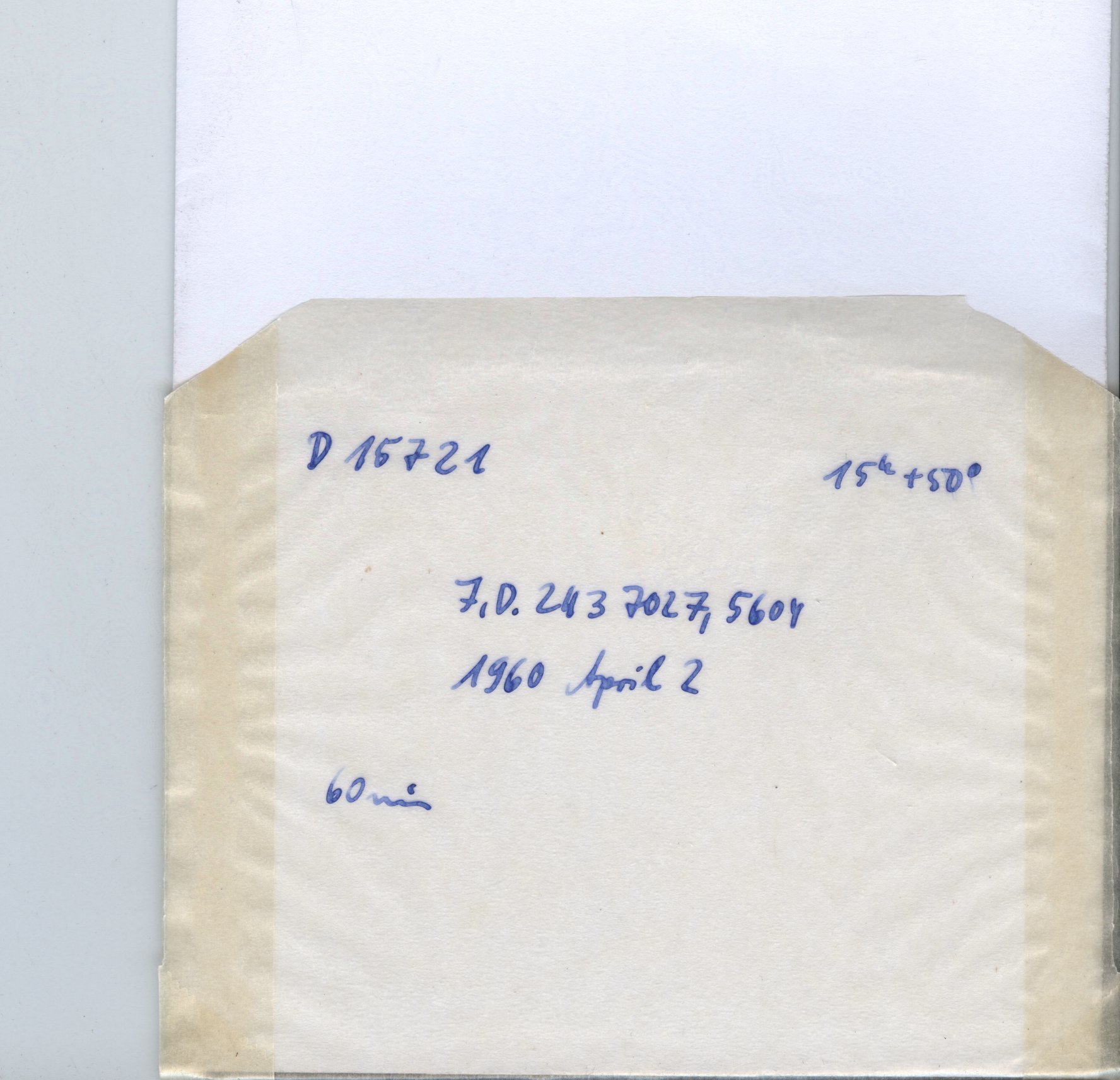 Plate envelope