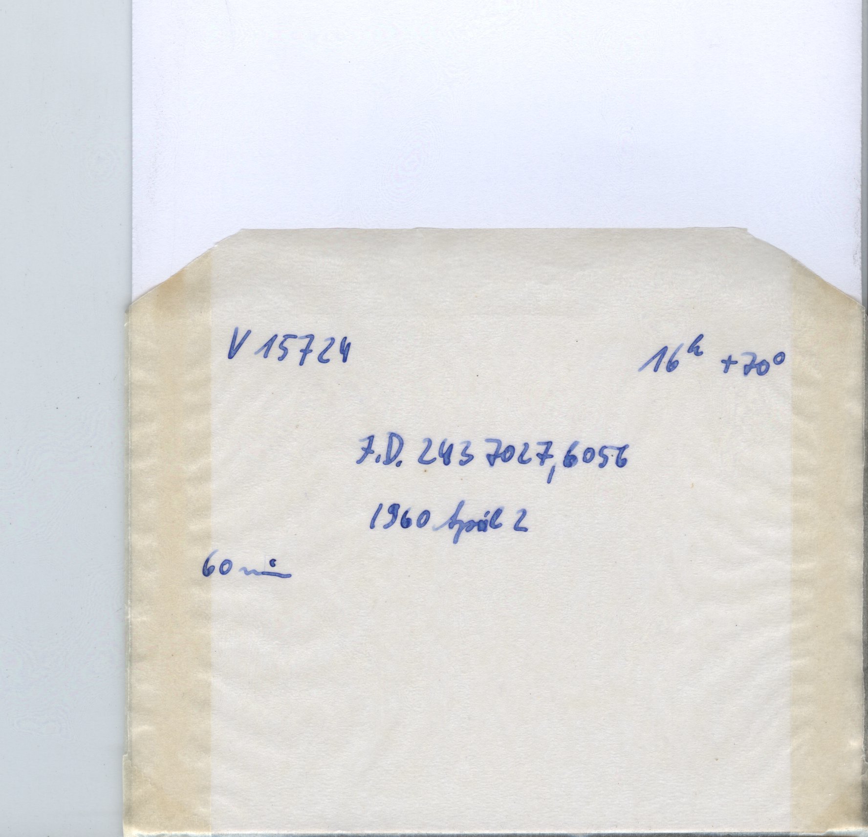 Plate envelope