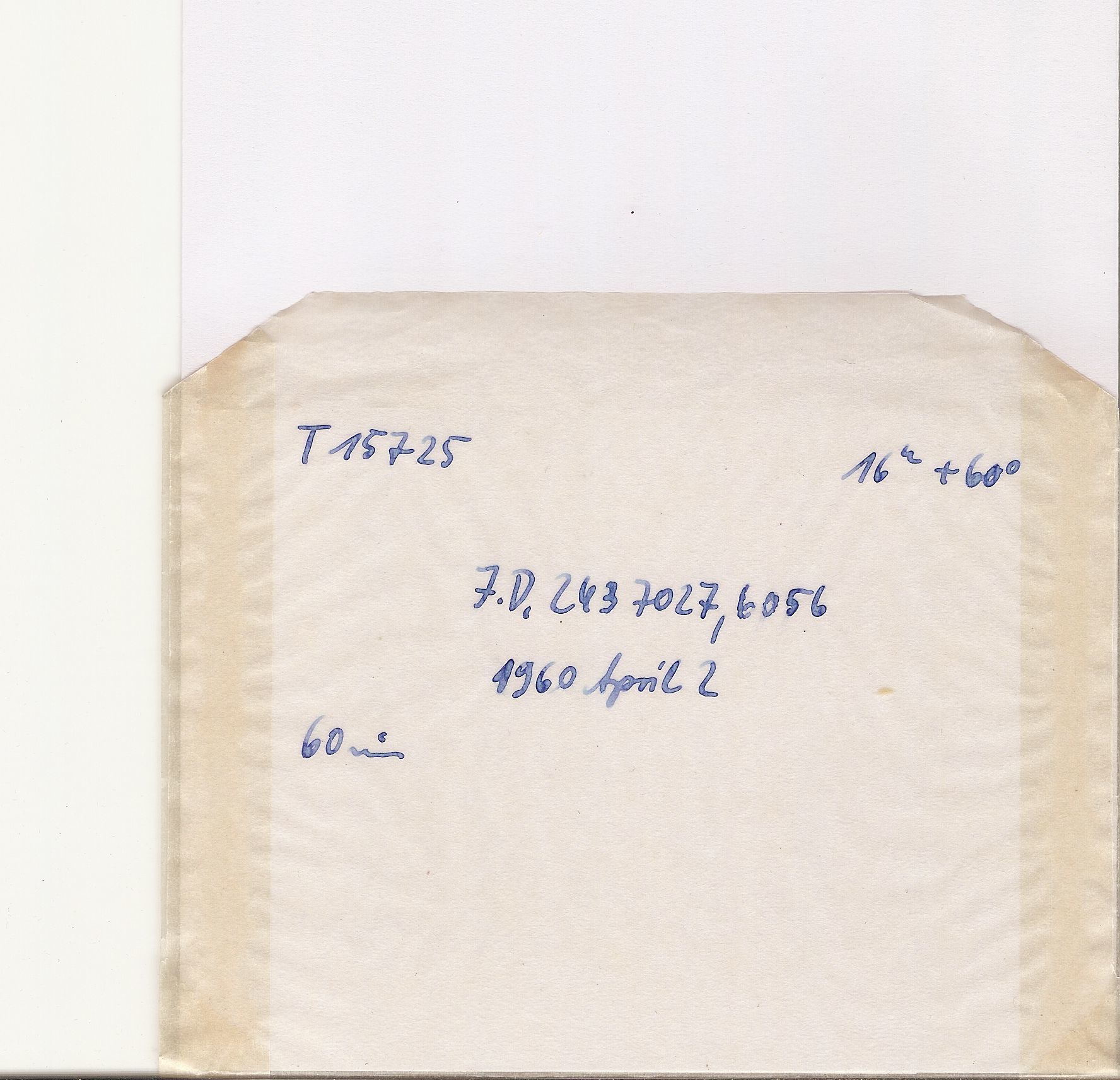 Plate envelope