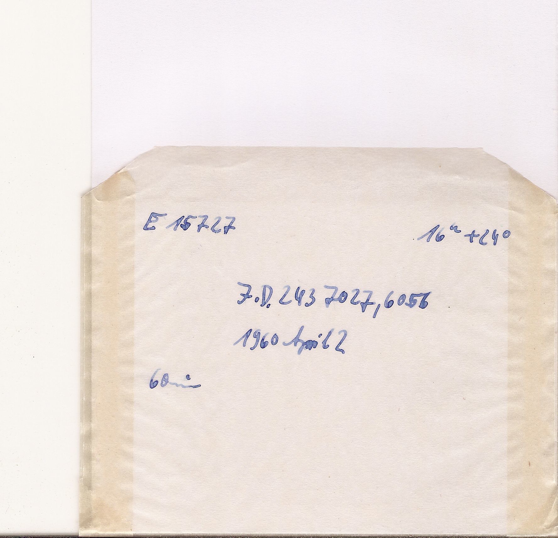 Plate envelope