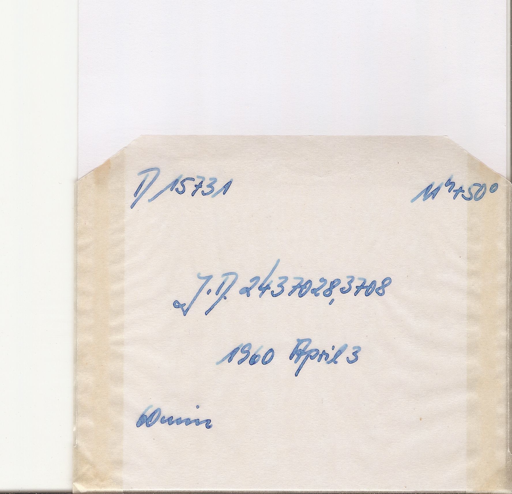 Plate envelope