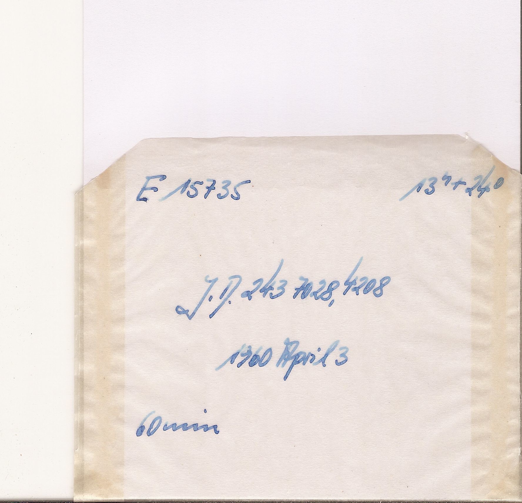 Plate envelope