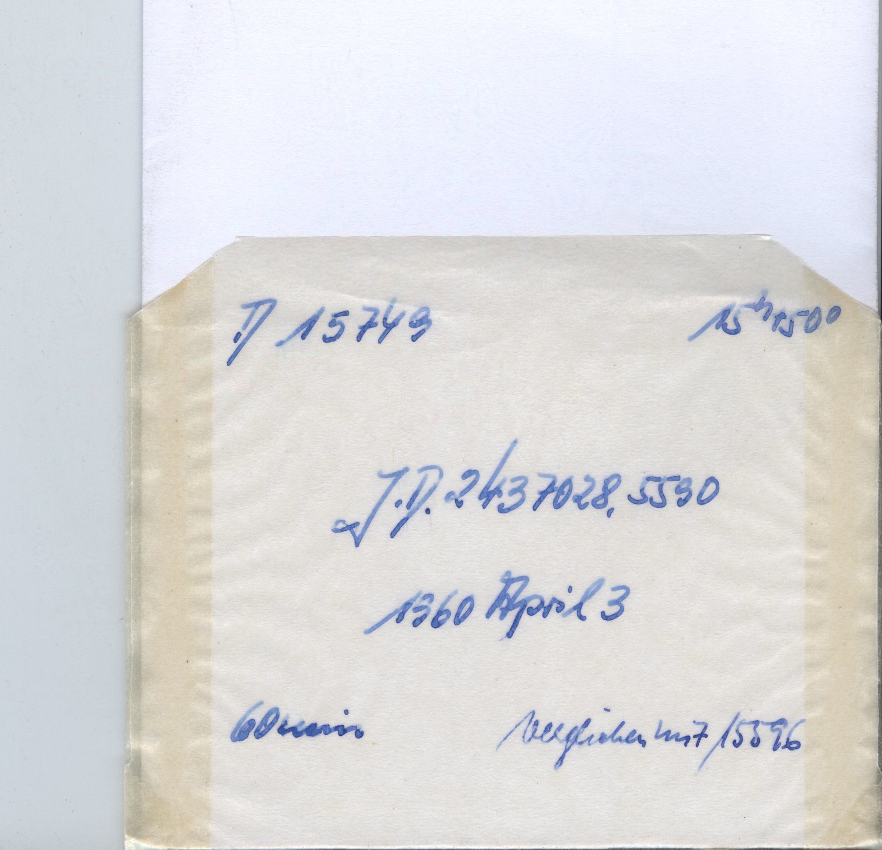 Plate envelope