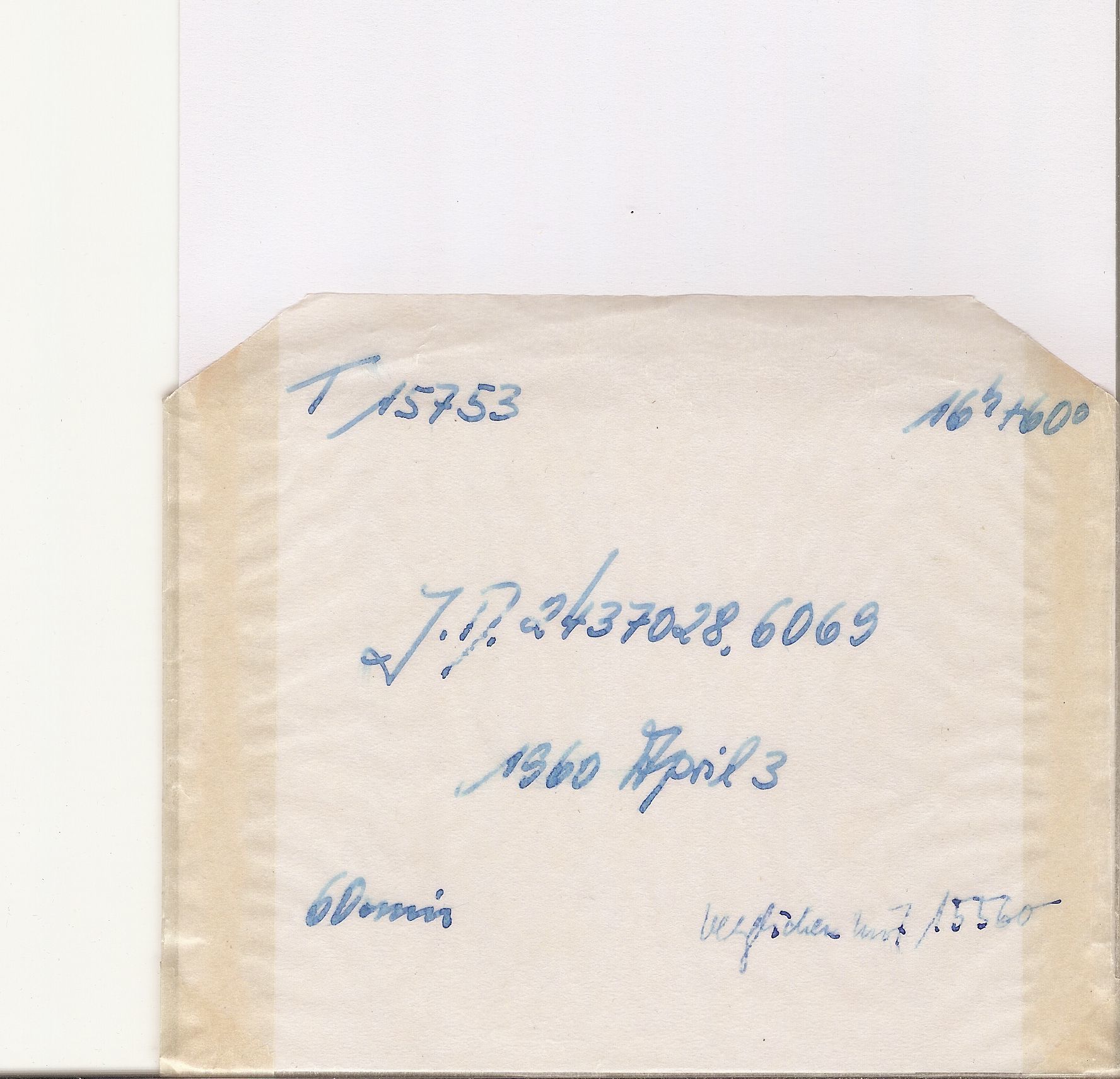 Plate envelope
