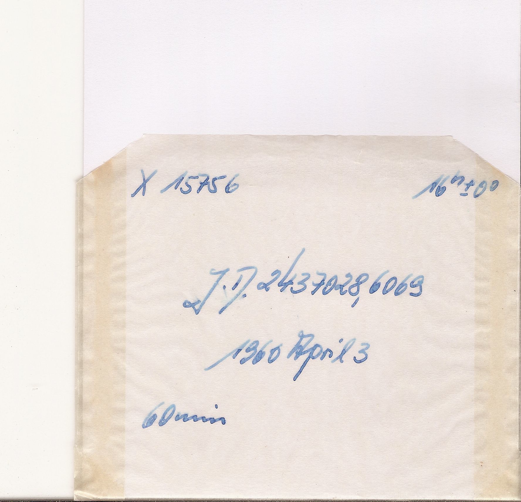 Plate envelope
