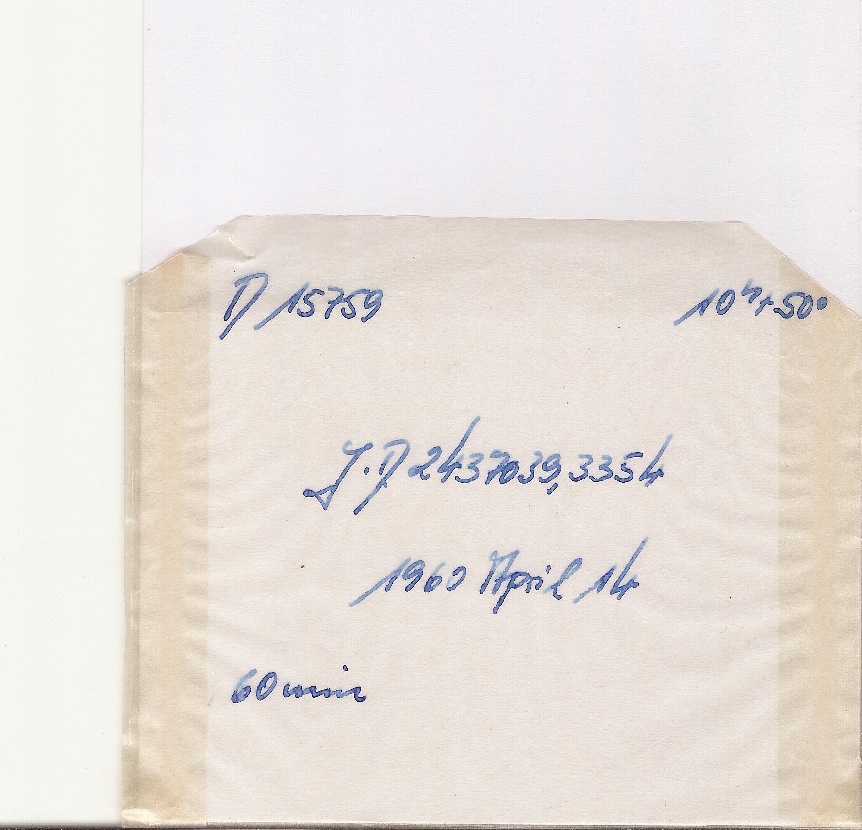 Plate envelope
