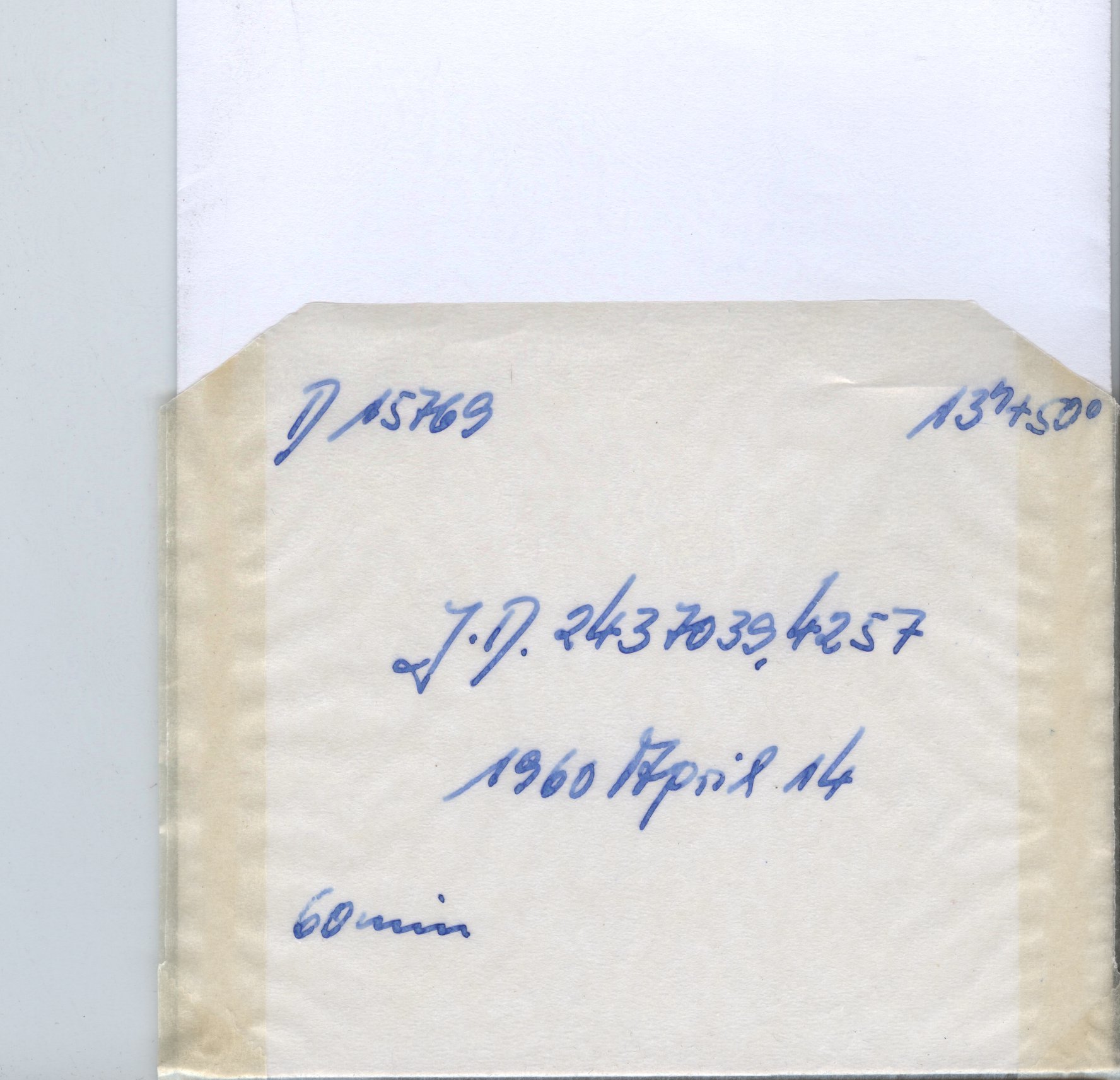 Plate envelope
