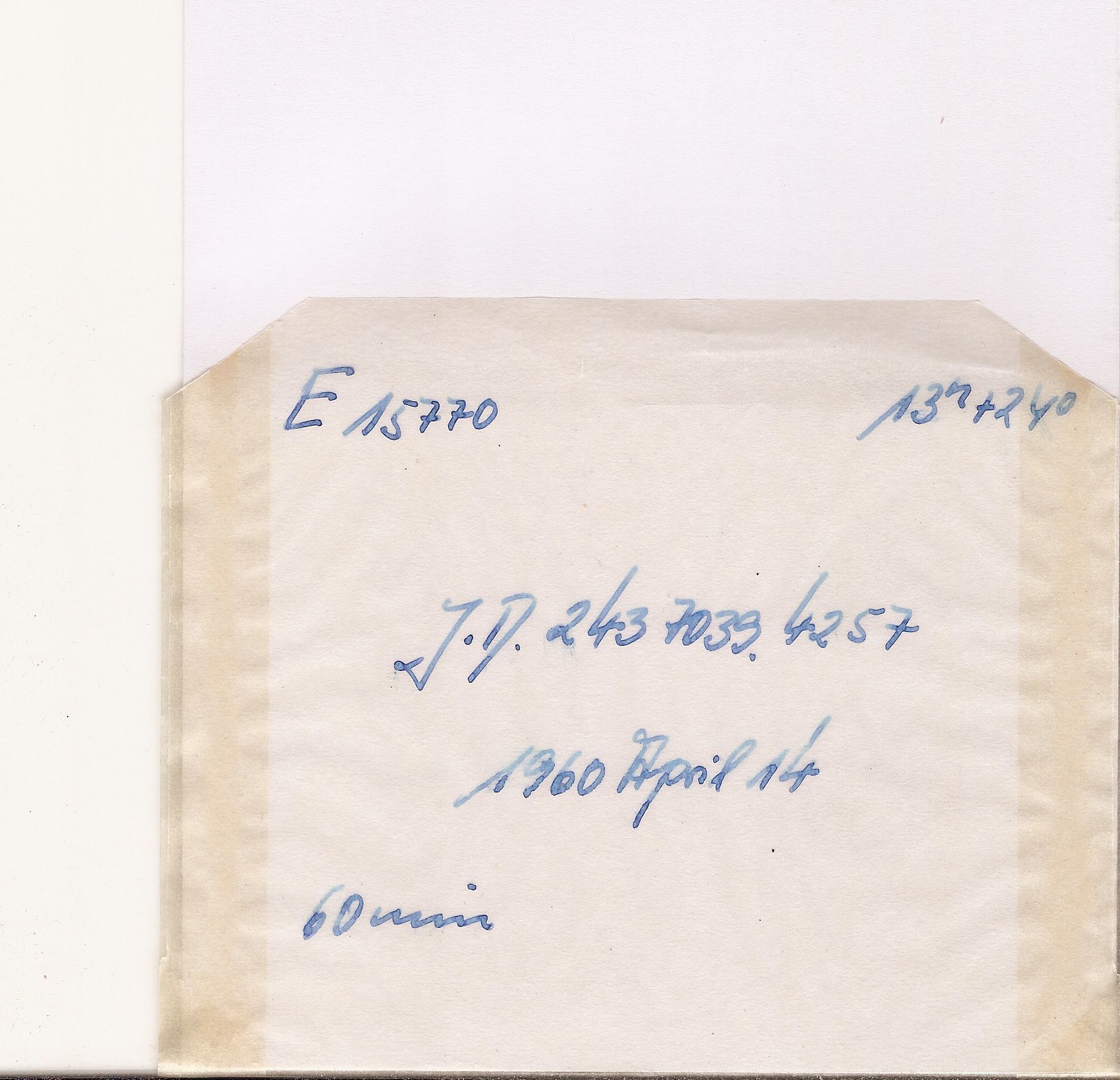 Plate envelope