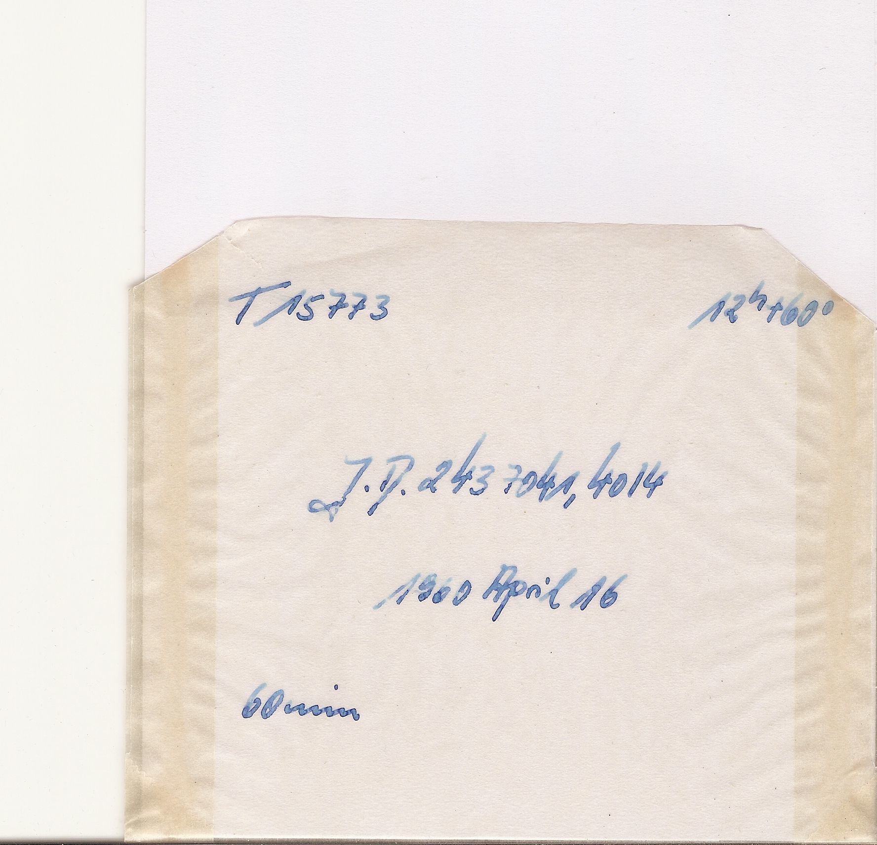 Plate envelope