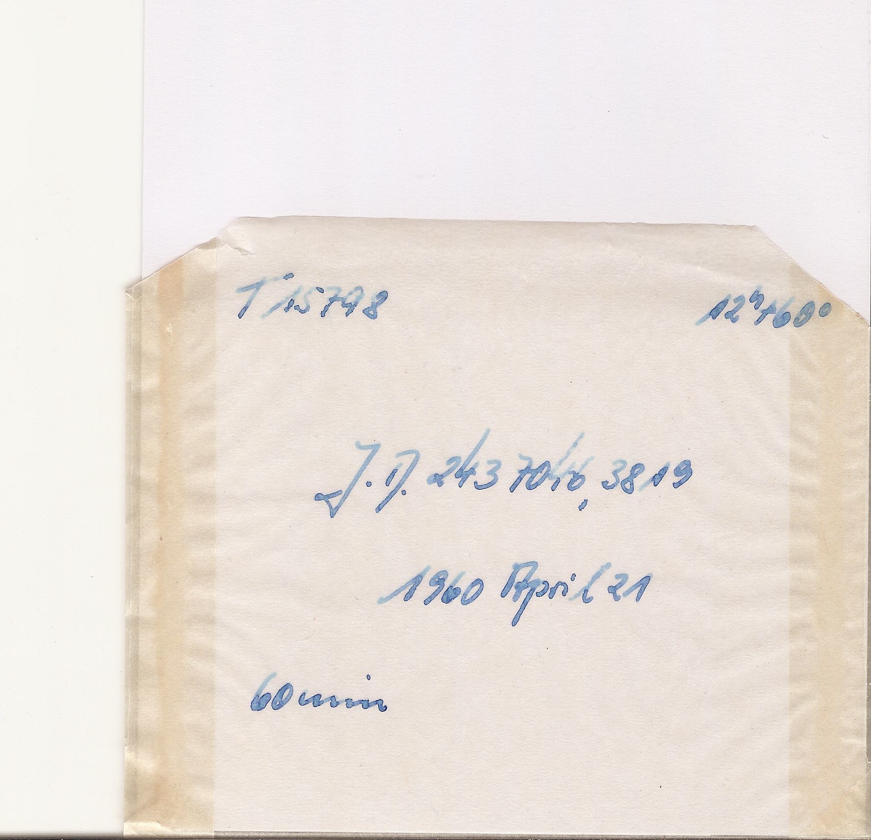 Plate envelope