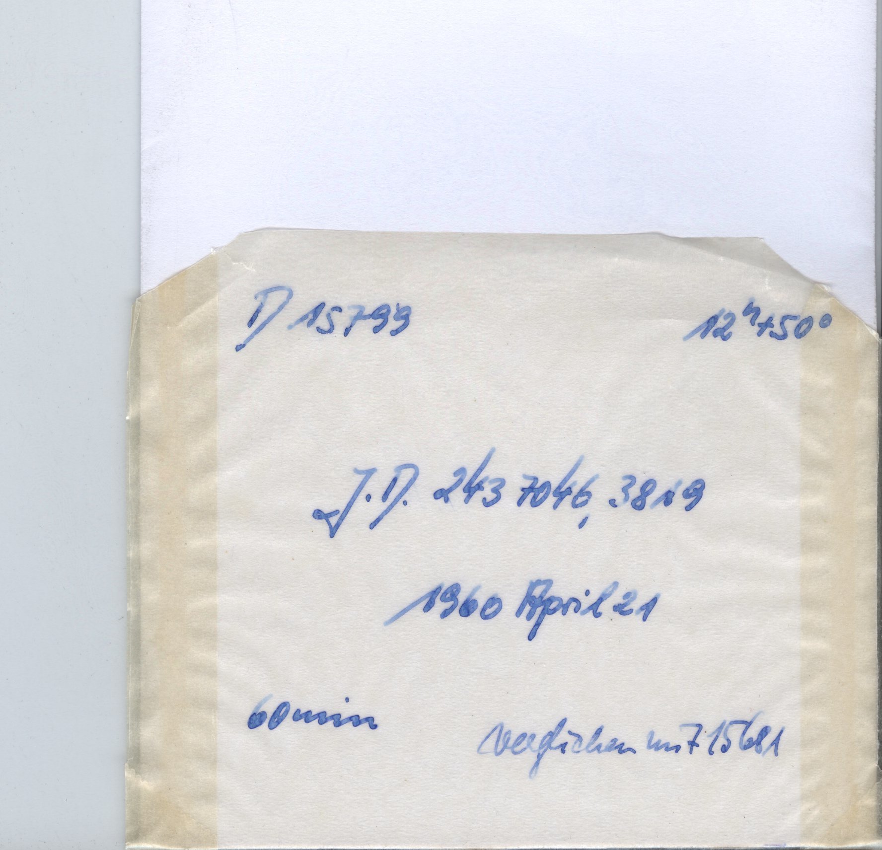 Plate envelope